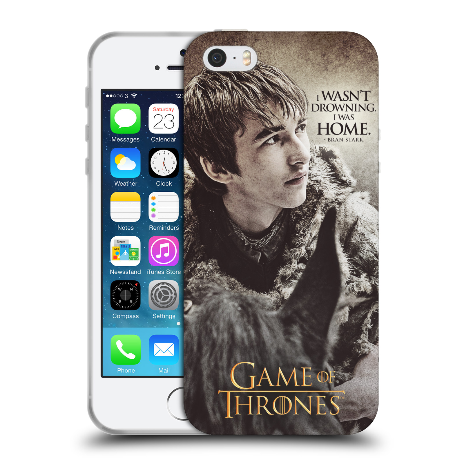HEAD CASE silikonový obal na mobil Apple Iphone 5/5S oficiální kryt Hra o trůny Bran Stark