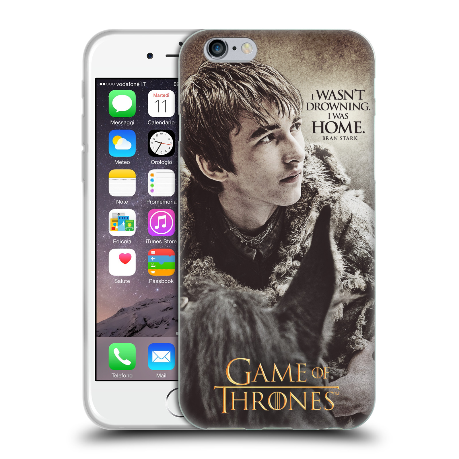 HEAD CASE silikonový obal na mobil Apple Iphone 6/6S oficiální kryt Hra o trůny Bran Stark