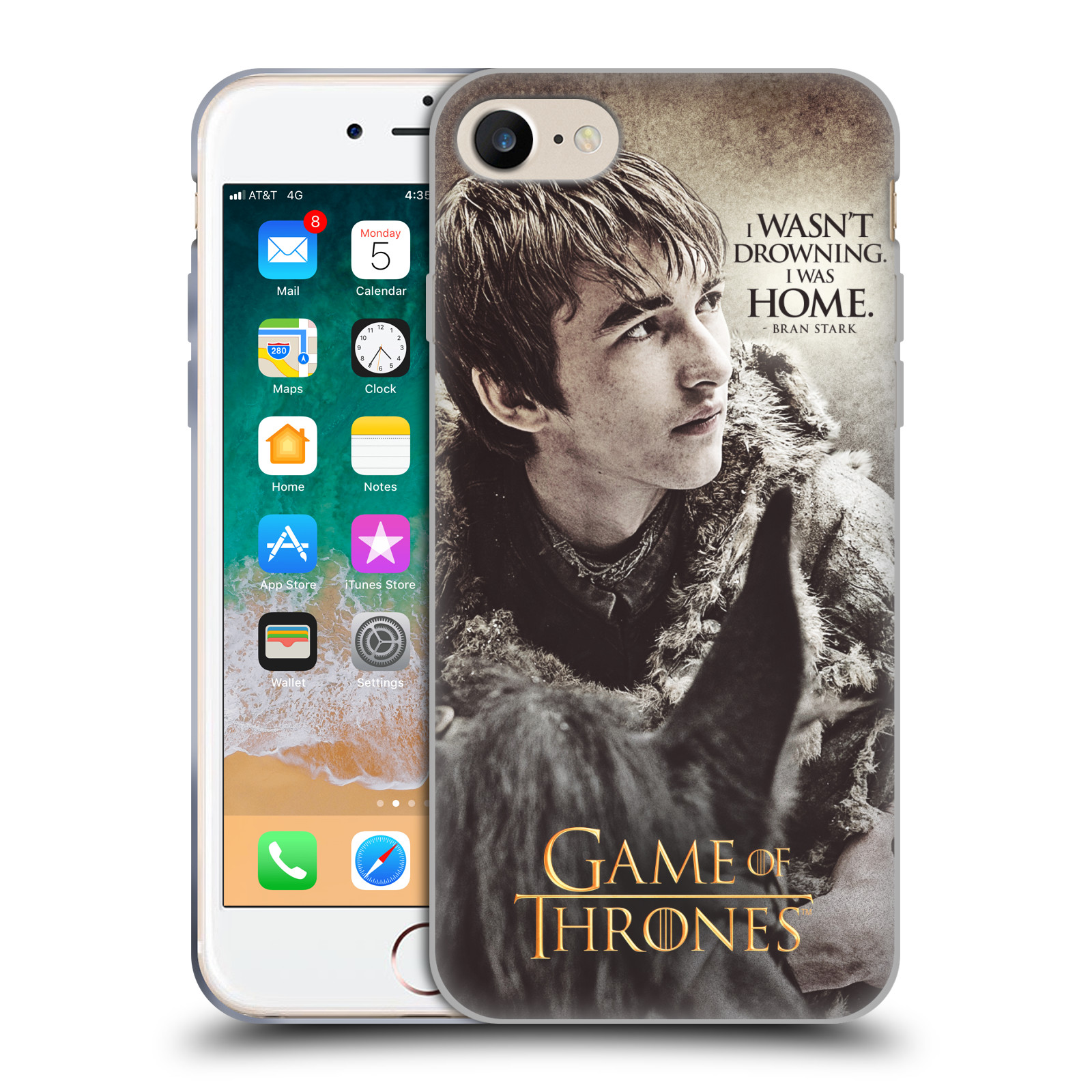 HEAD CASE silikonový obal na mobil Apple Iphone 7 oficiální kryt Hra o trůny Bran Stark