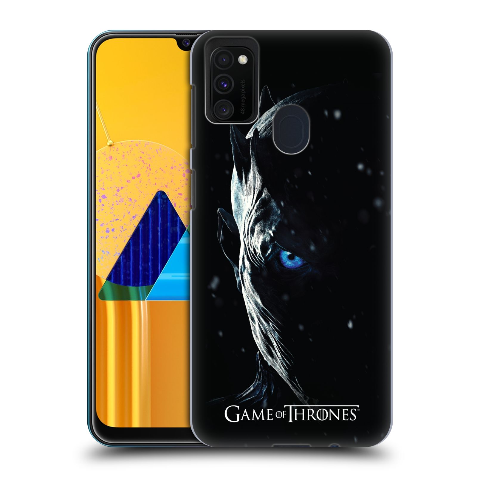 Zadní kryt na mobil Samsung Galaxy M21 oficiální kryt Hra o trůny Noční král (7 série)