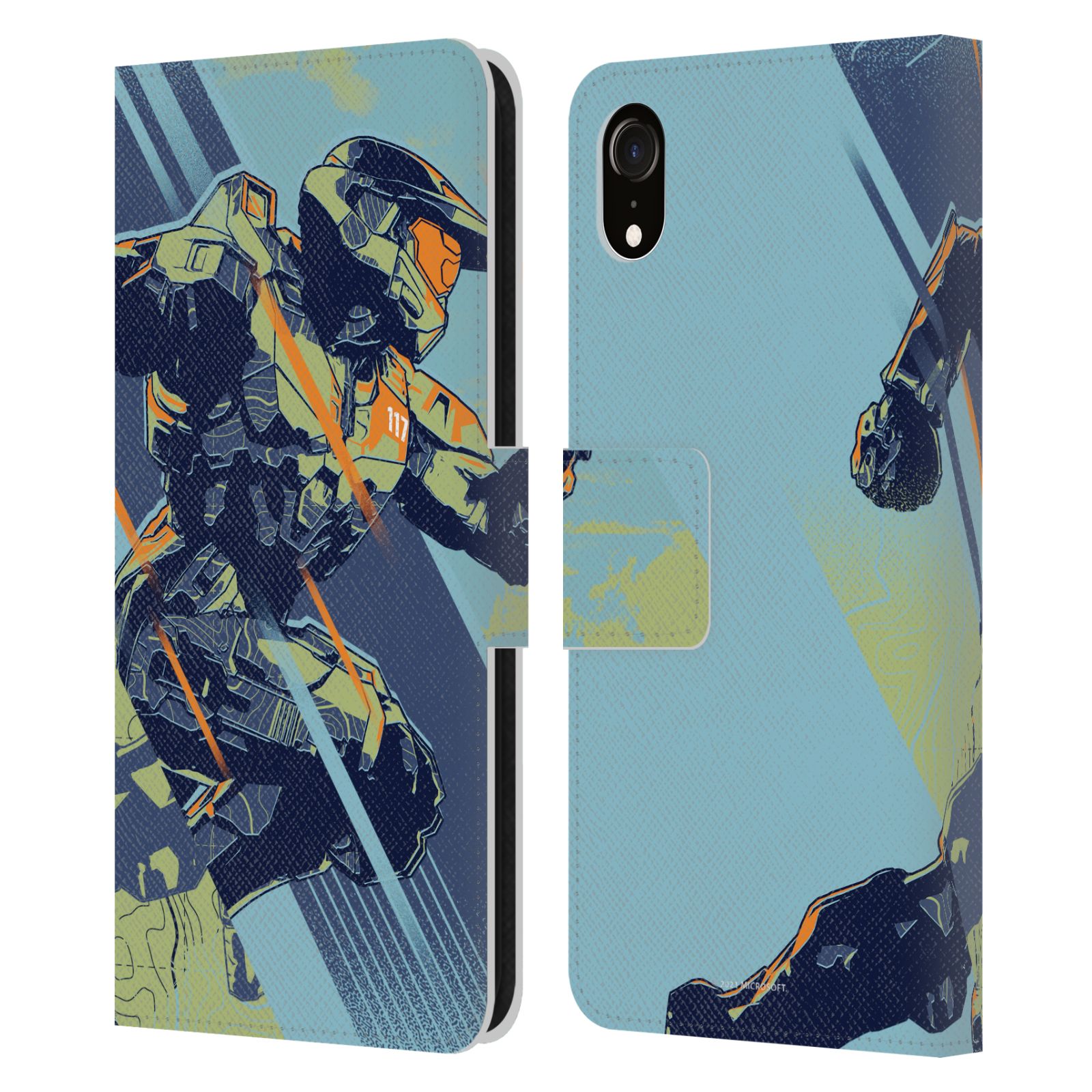 Pouzdro na mobil Apple Iphone XR - HEAD CASE - Halo Infinite - Pohled z boku