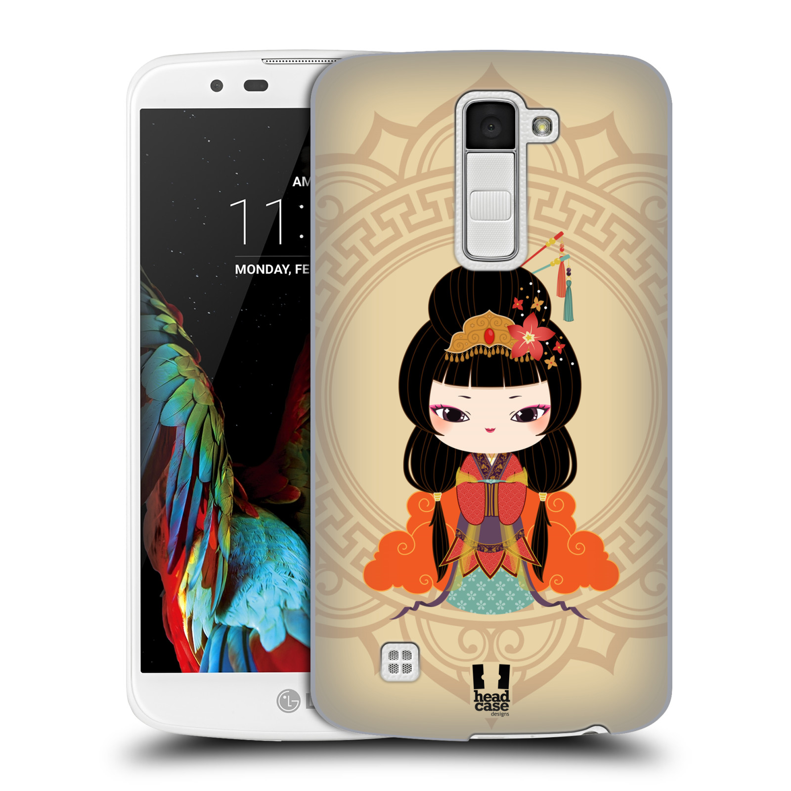 HEAD CASE plastový obal na mobil LG K10 vzor Hanfu Japonská panenka MEI