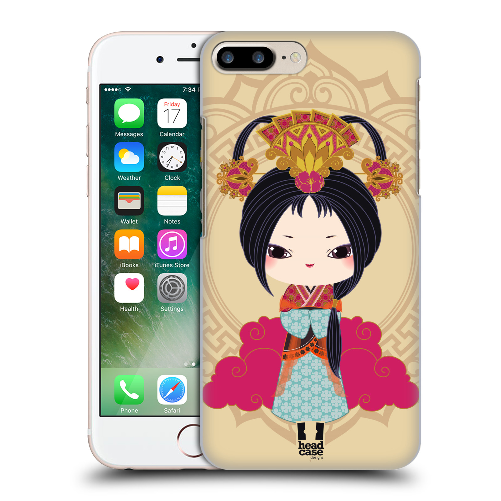HEAD CASE plastový obal na mobil Apple Iphone 7 PLUS vzor Hanfu Japonská panenka XIU