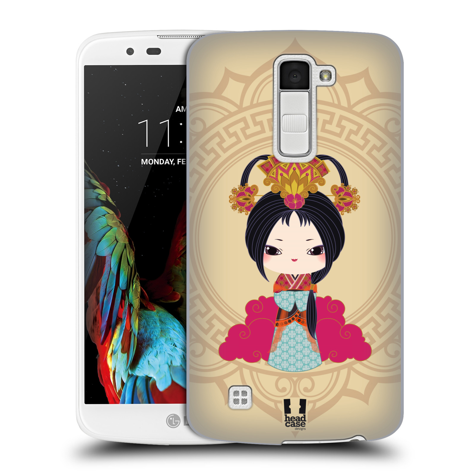 HEAD CASE plastový obal na mobil LG K10 vzor Hanfu Japonská panenka XIU