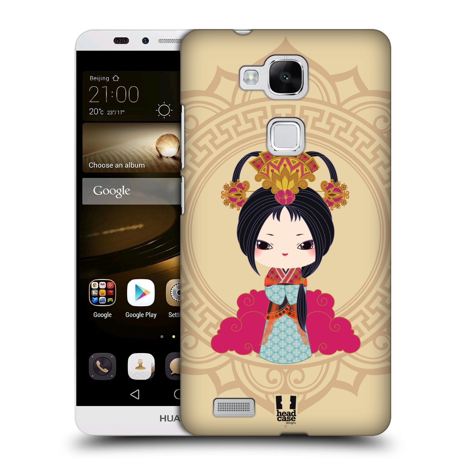 HEAD CASE plastový obal na mobil Huawei Mate 7 vzor Hanfu Japonská panenka XIU