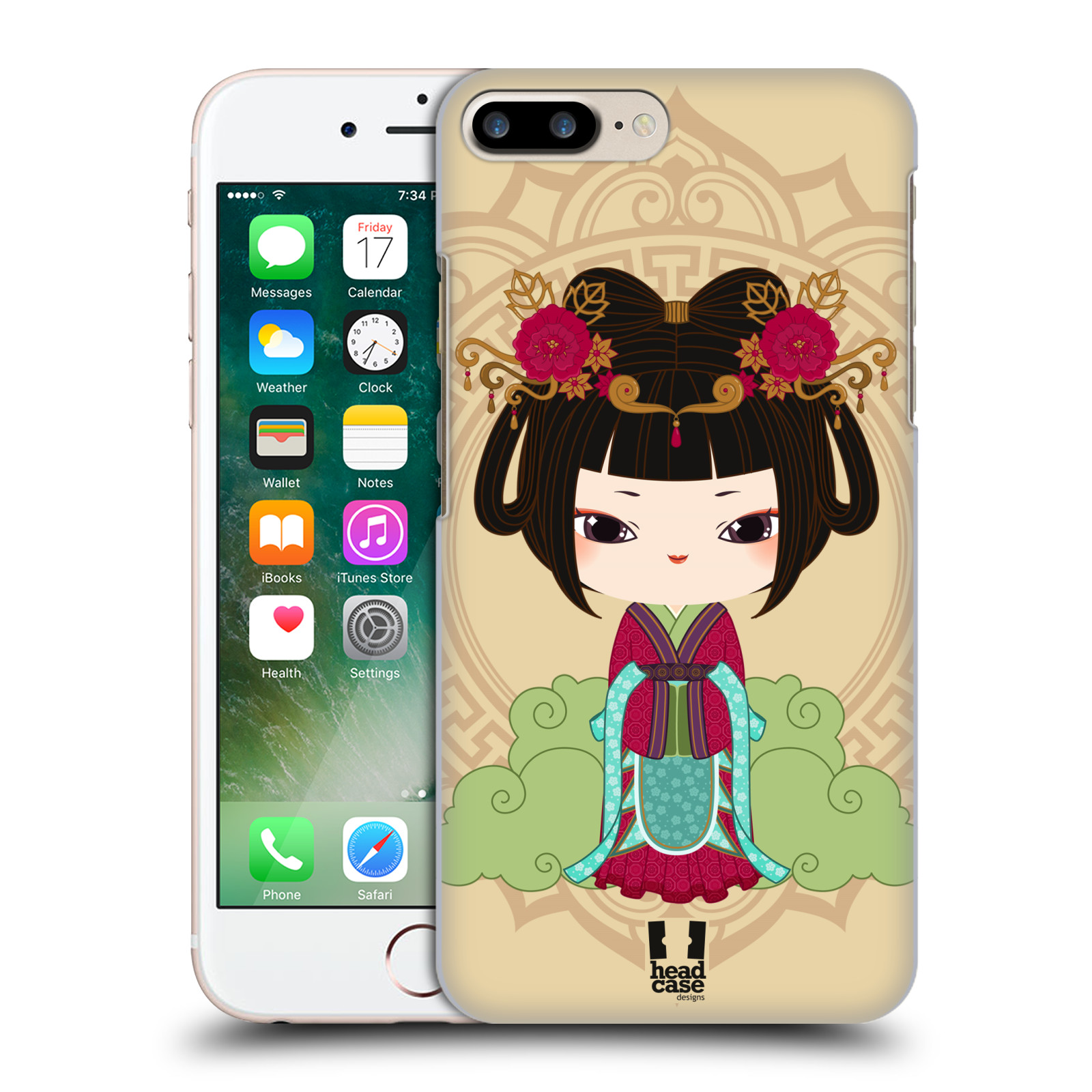 HEAD CASE plastový obal na mobil Apple Iphone 7 PLUS vzor Hanfu Japonská panenka YIN