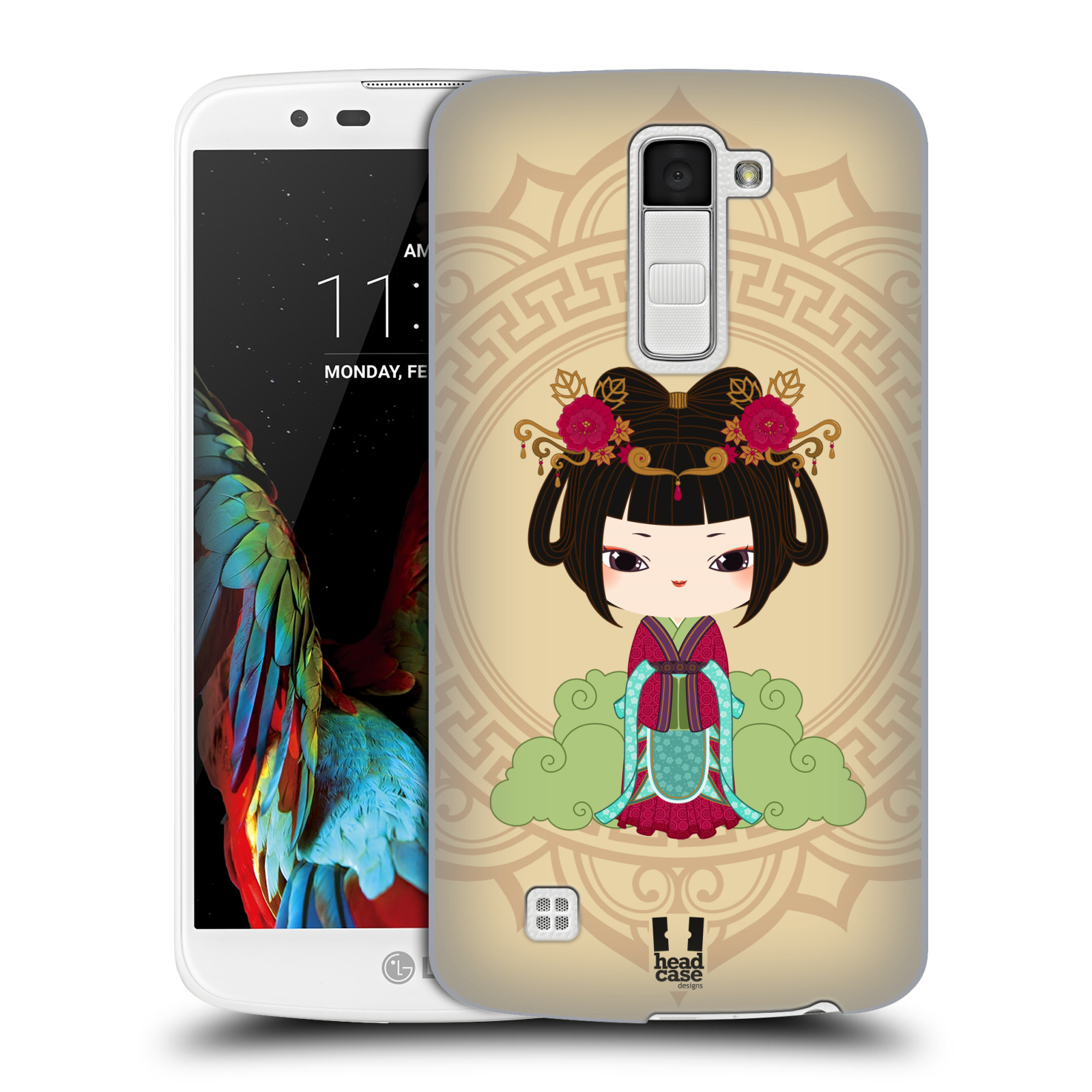 HEAD CASE plastový obal na mobil LG K10 vzor Hanfu Japonská panenka YIN