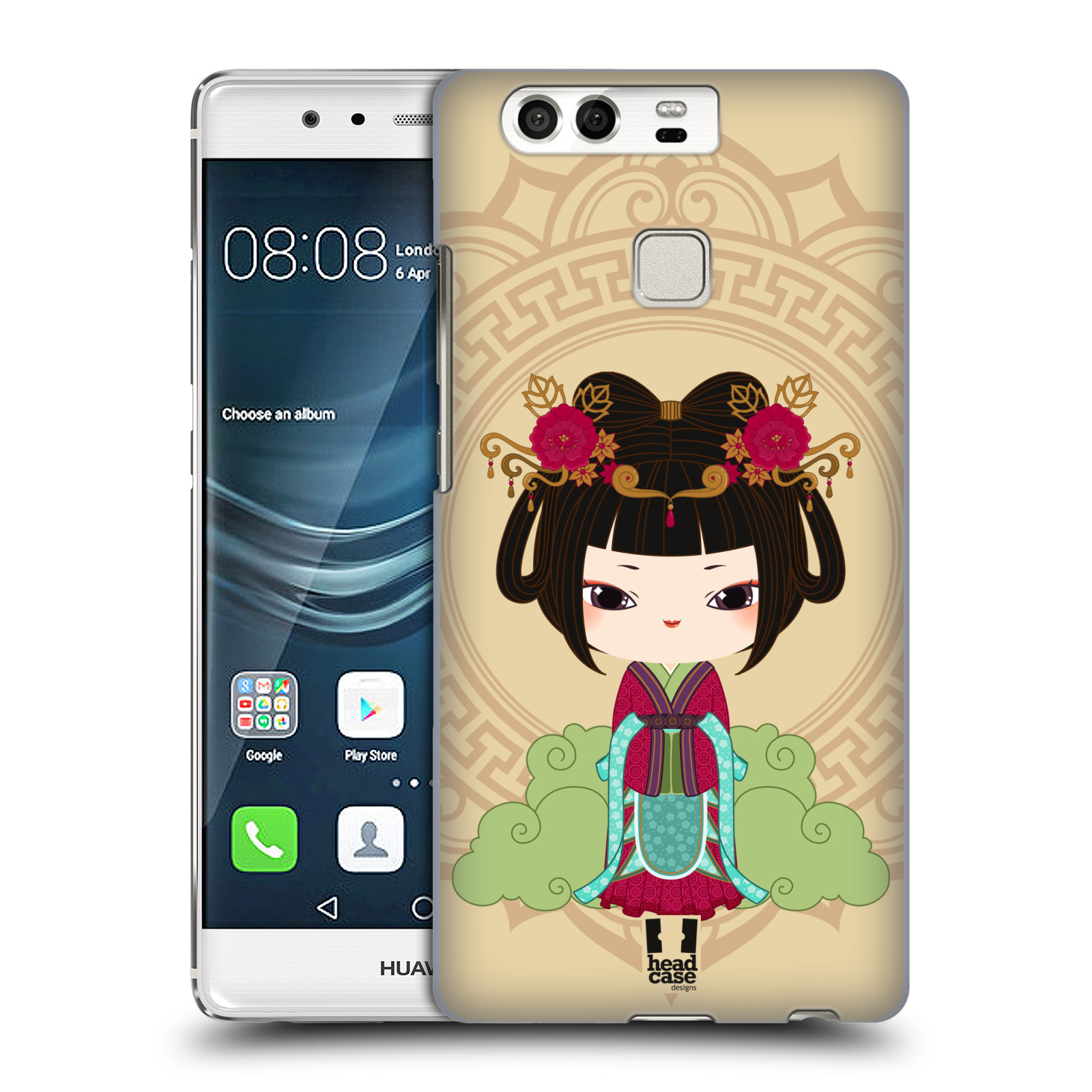 HEAD CASE plastový obal na mobil Huawei P9 / P9 DUAL SIM vzor Hanfu Japonská panenka YIN