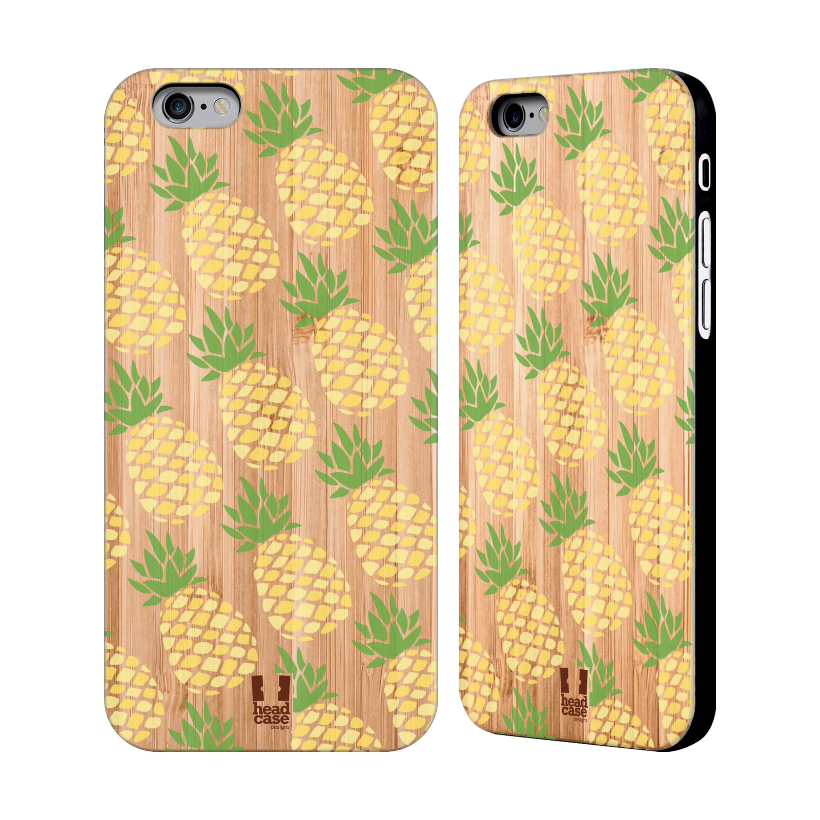 HEAD CASE HAWAIIAN VIBES BAMBOO WOODEN BACK CASE FOR APPLE iPHONE