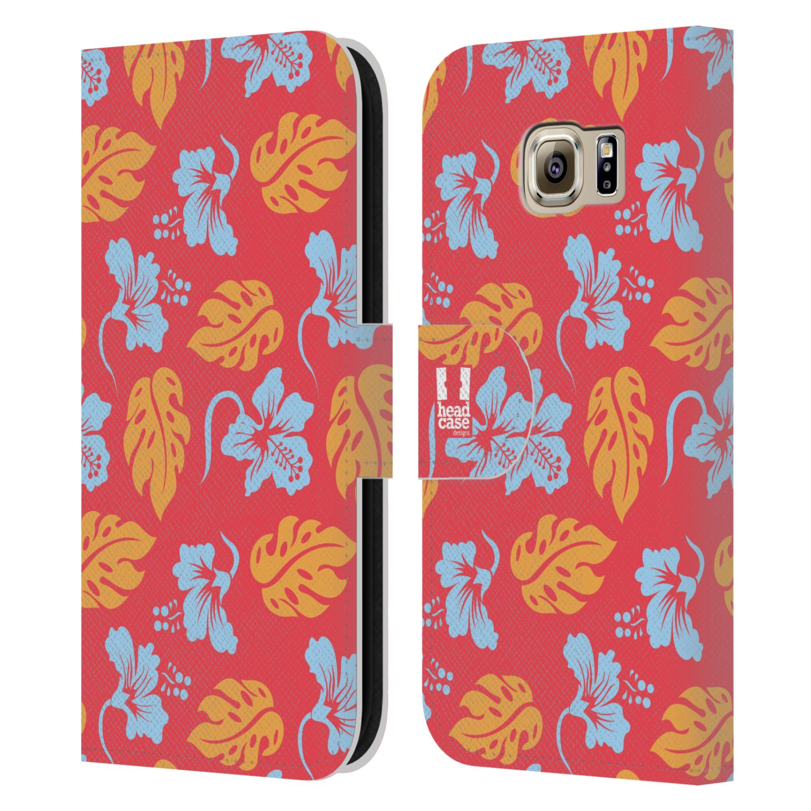 HEAD CASE DESIGNS HAWAIIAN PATTERNS LEATHER BOOK CASE FOR SAMSUNG