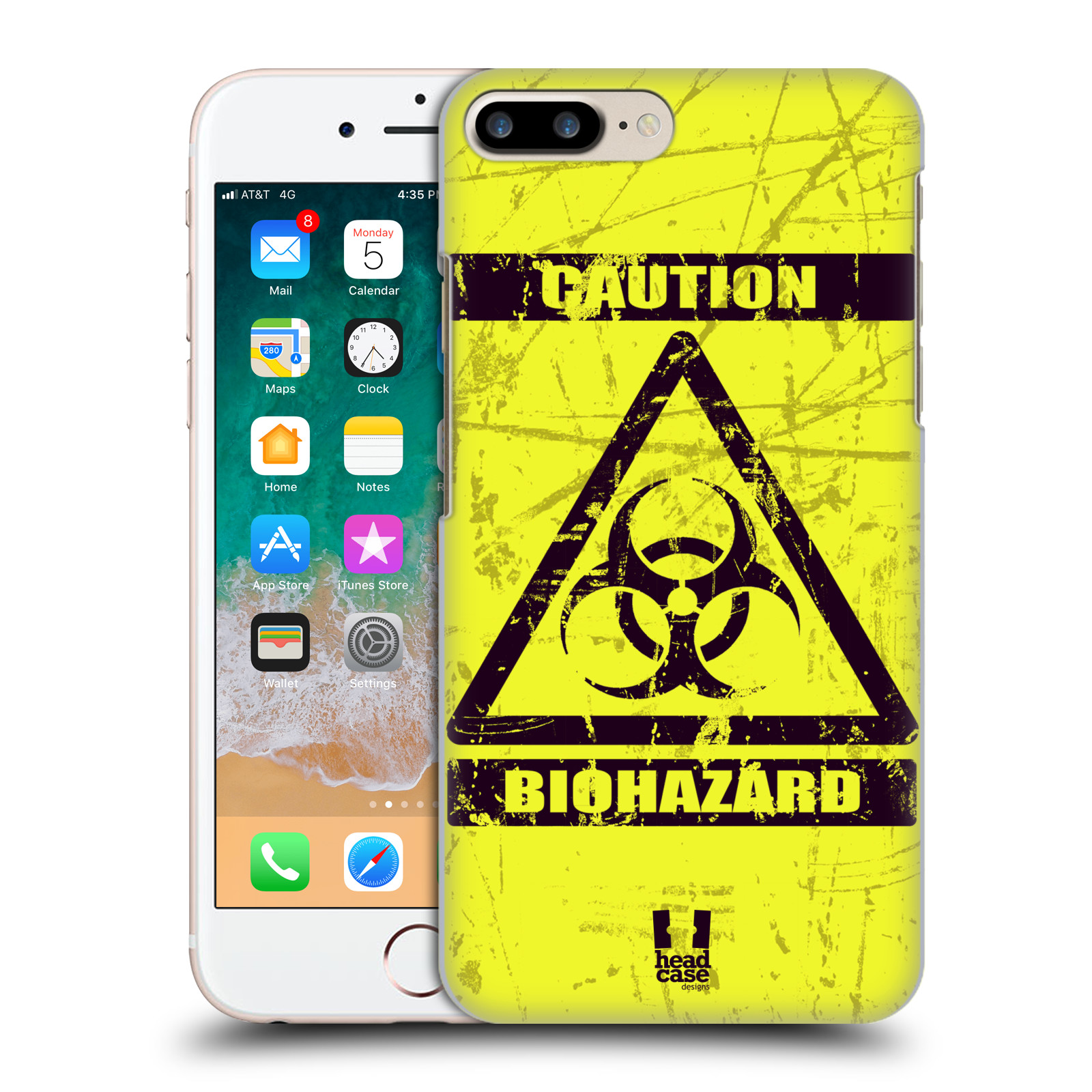 Pouzdro na mobil Apple Iphone 7/8 PLUS - HEAD CASE - Biohazard