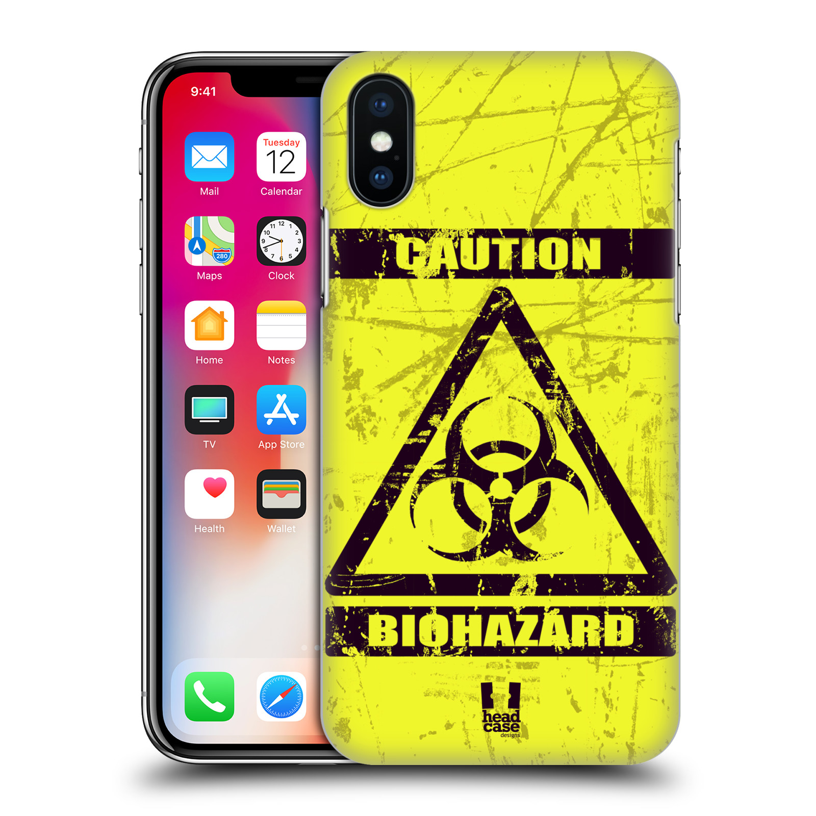 Pouzdro na mobil Apple Iphone X/XS - HEAD CASE - Biohazard