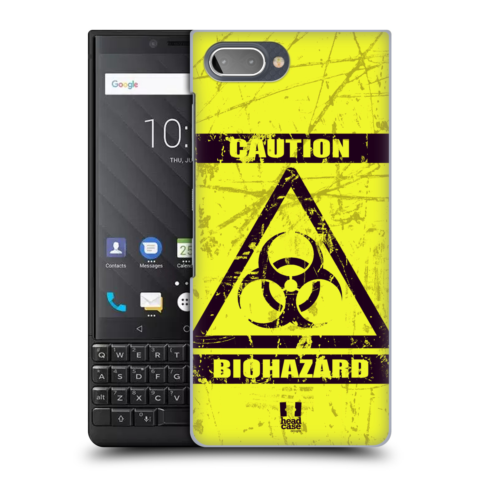 Pouzdro na mobil Blackberry KEY 2 - HEAD CASE - Biohazard
