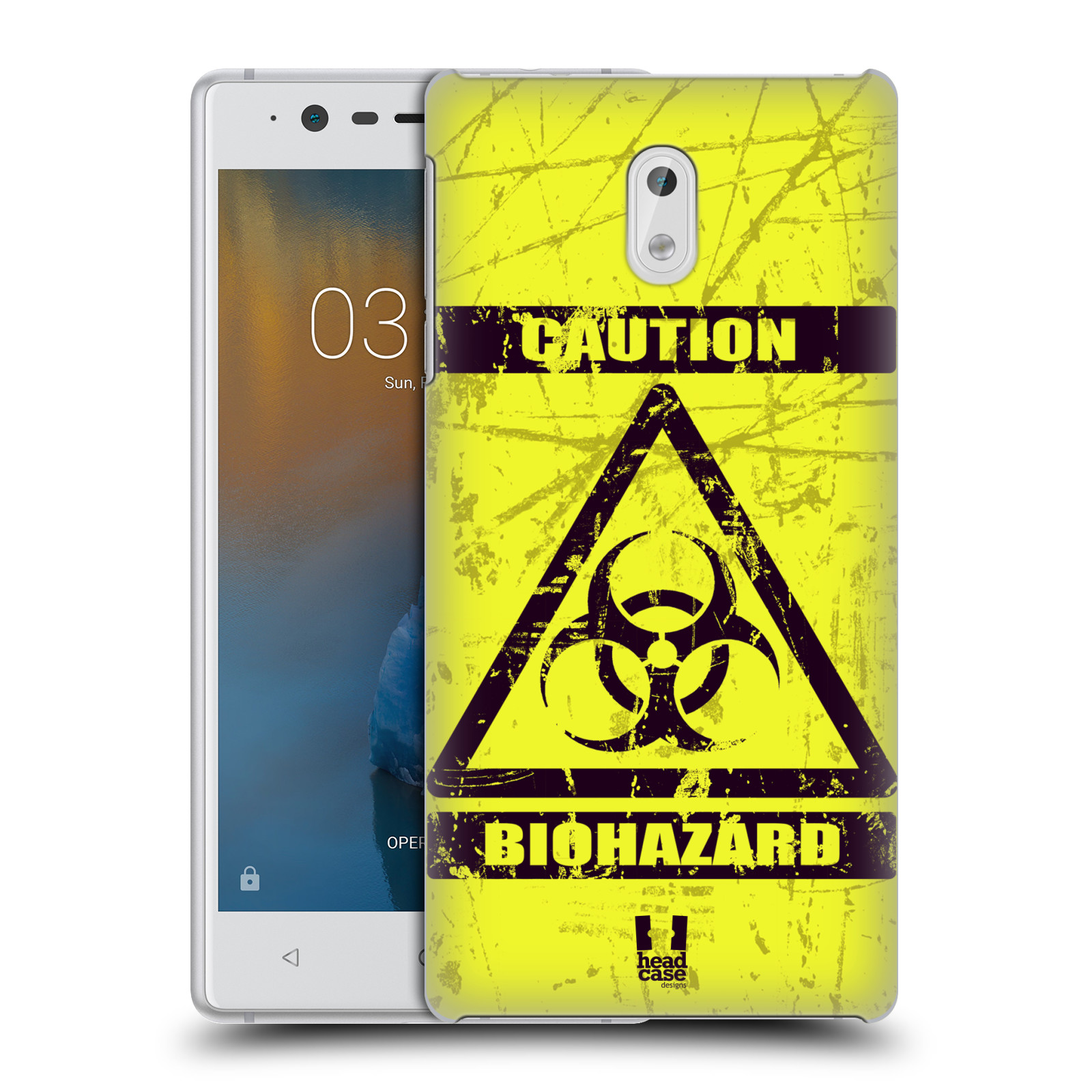 Pouzdro na mobil Nokia 3 - HEAD CASE - Biohazard