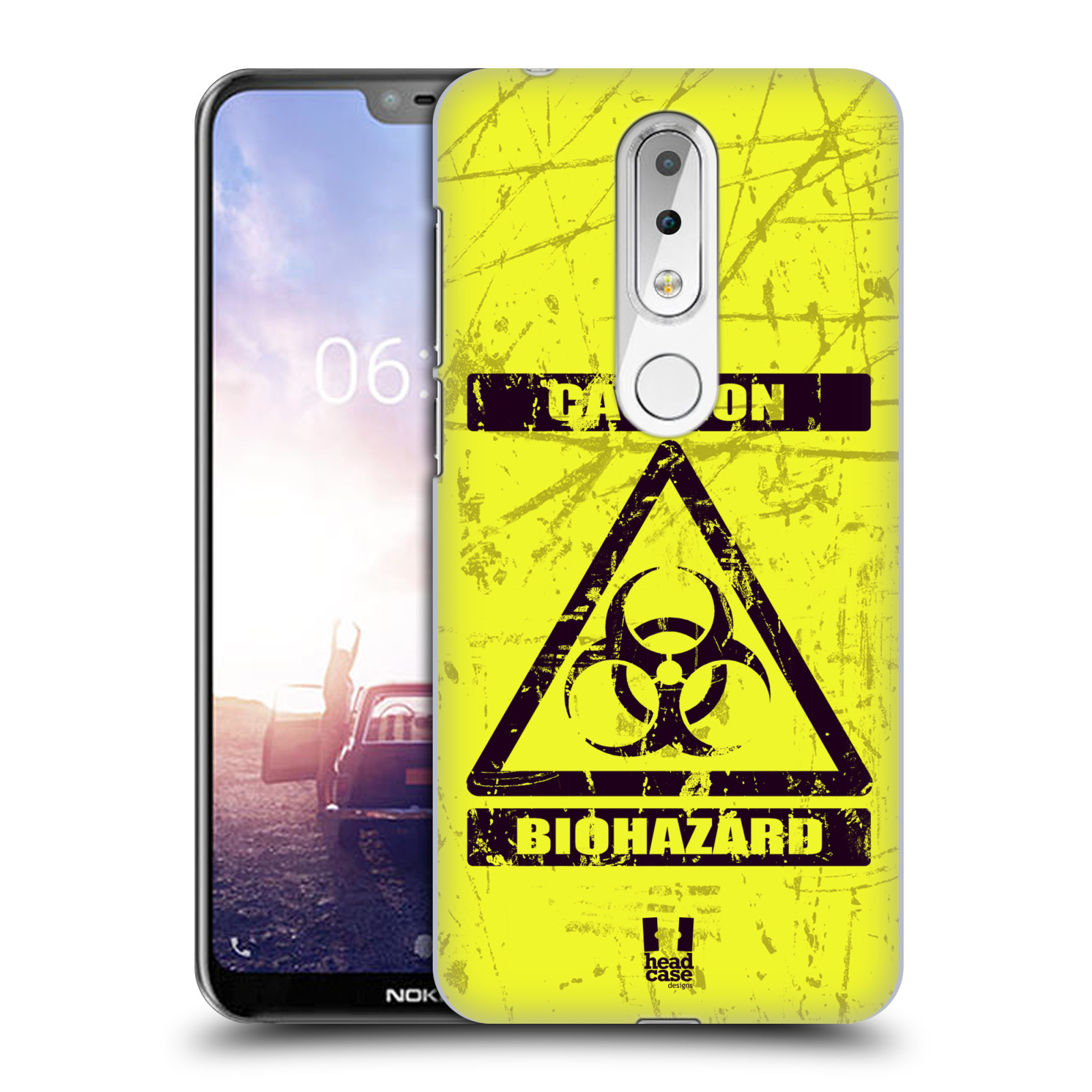 Pouzdro na mobil Nokia 6.1 PLUS - HEAD CASE - Biohazard
