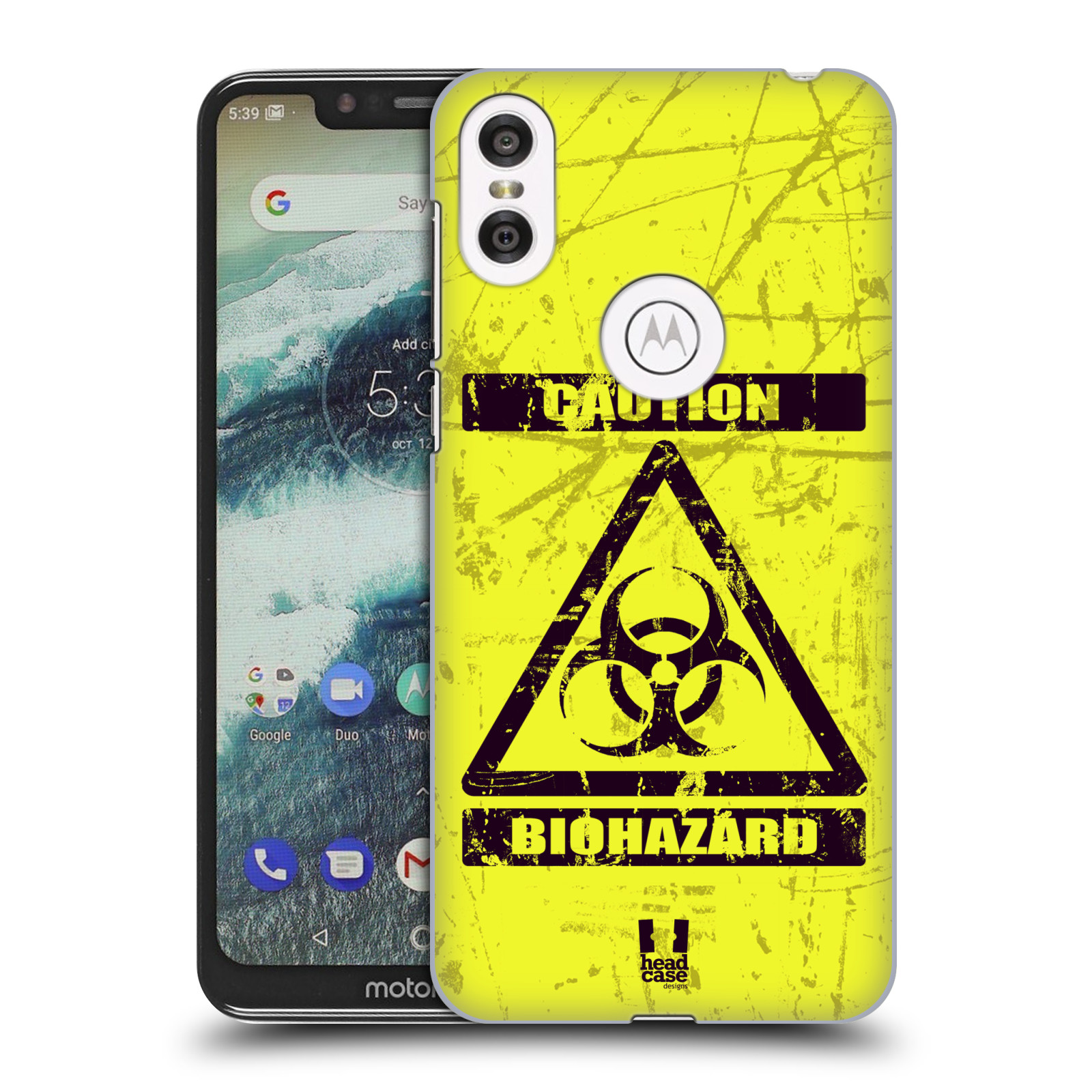 Pouzdro na mobil Motorola Moto ONE - HEAD CASE - Biohazard
