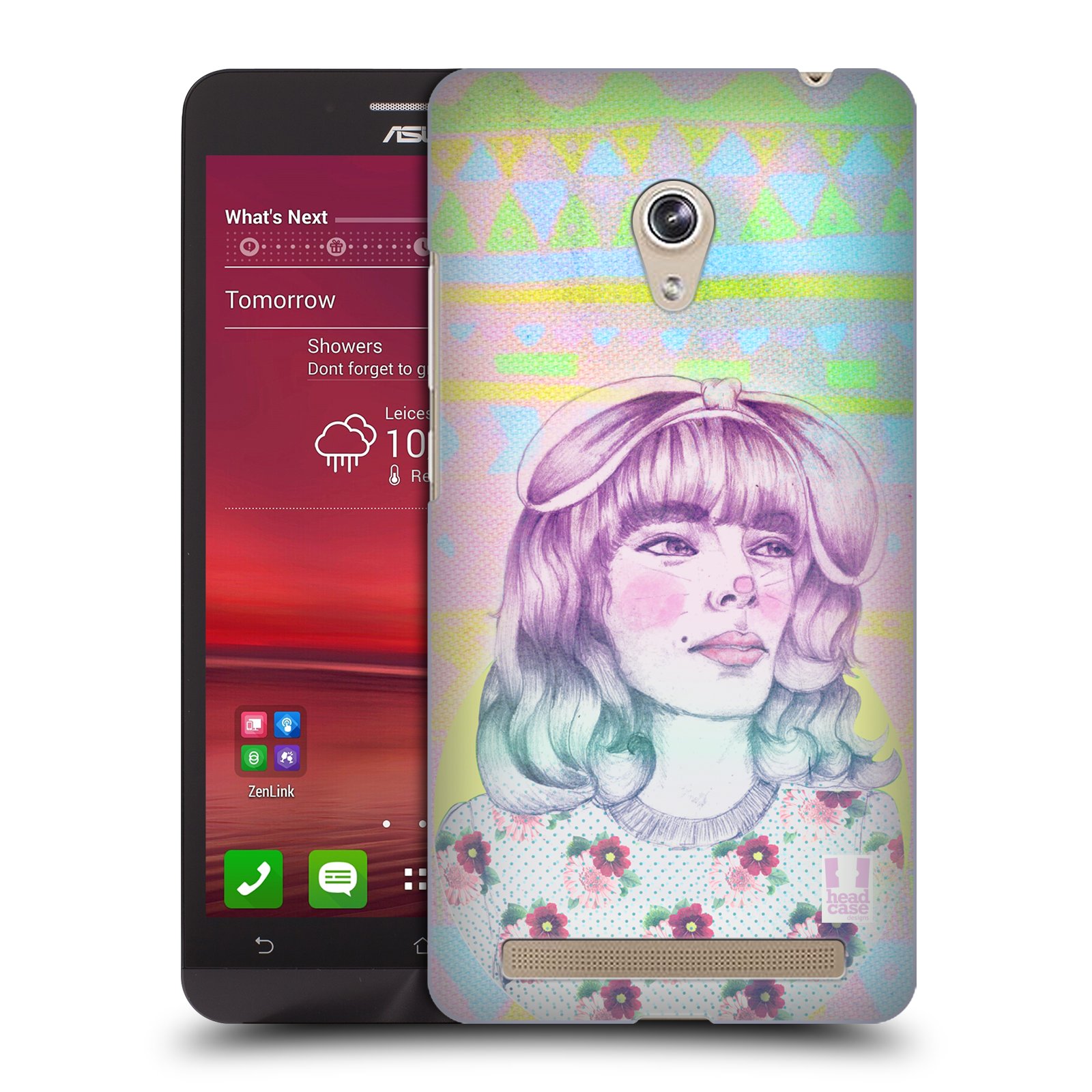 HEAD CASE plastový obal na mobil Asus Zenfone 6 vzor Děvče zvířecí tématika zajíček