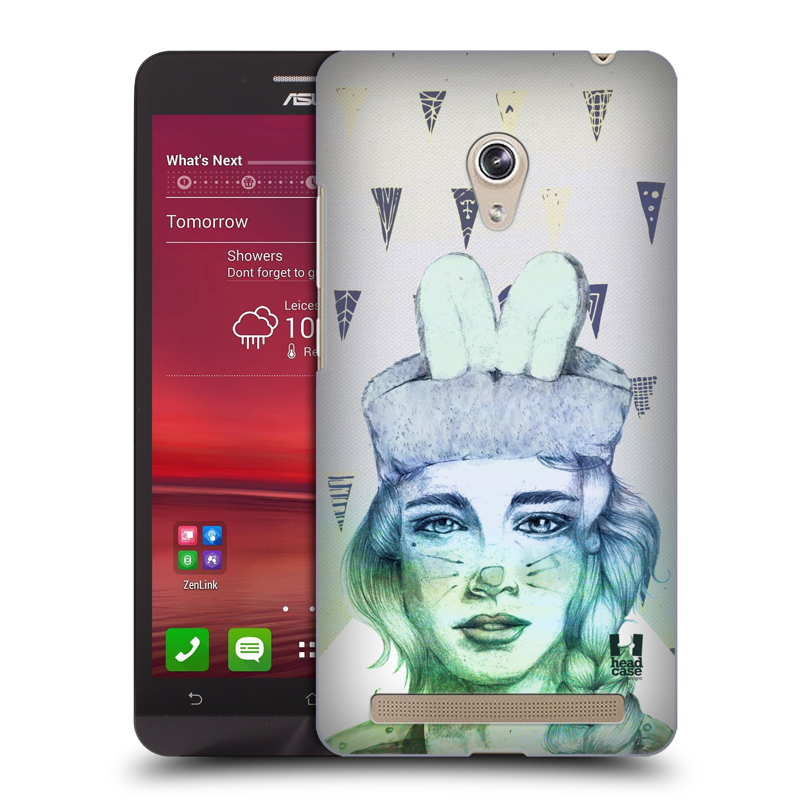 HEAD CASE plastový obal na mobil Asus Zenfone 6 vzor Děvče zvířecí tématika zajíček triangl