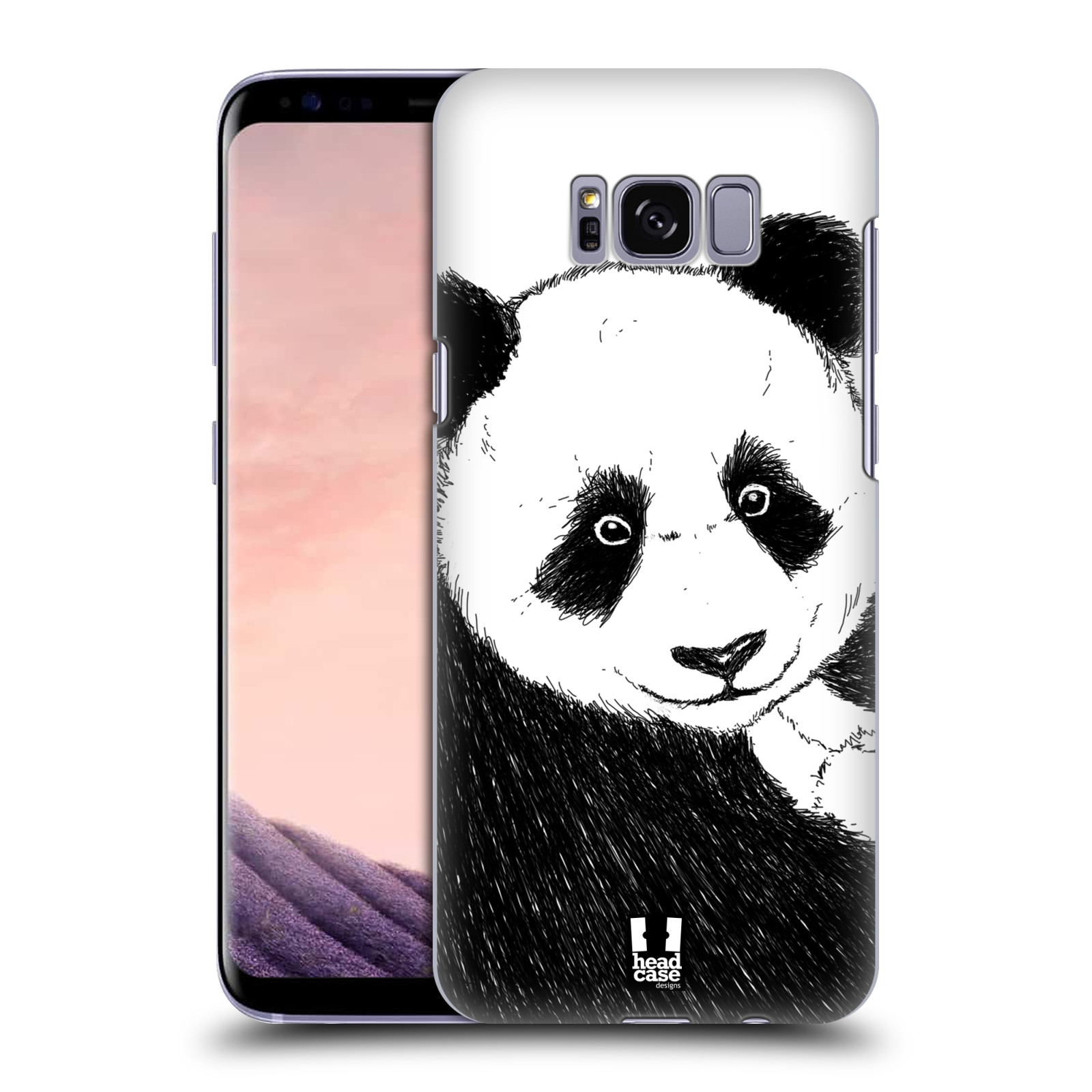HEAD CASE plastový obal na mobil Samsung Galaxy S8 vzor Kreslená zvířátka černá a bílá panda