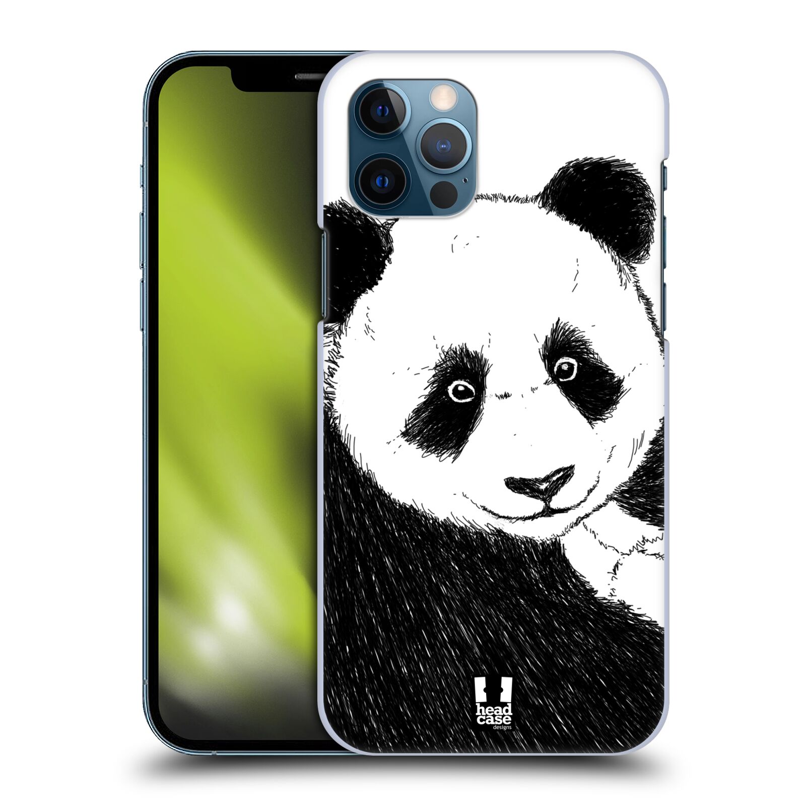 HEAD CASE plastový obal na mobil Apple Iphone 12 / Iphone 12 PRO vzor Kreslená zvířátka černá a bílá panda