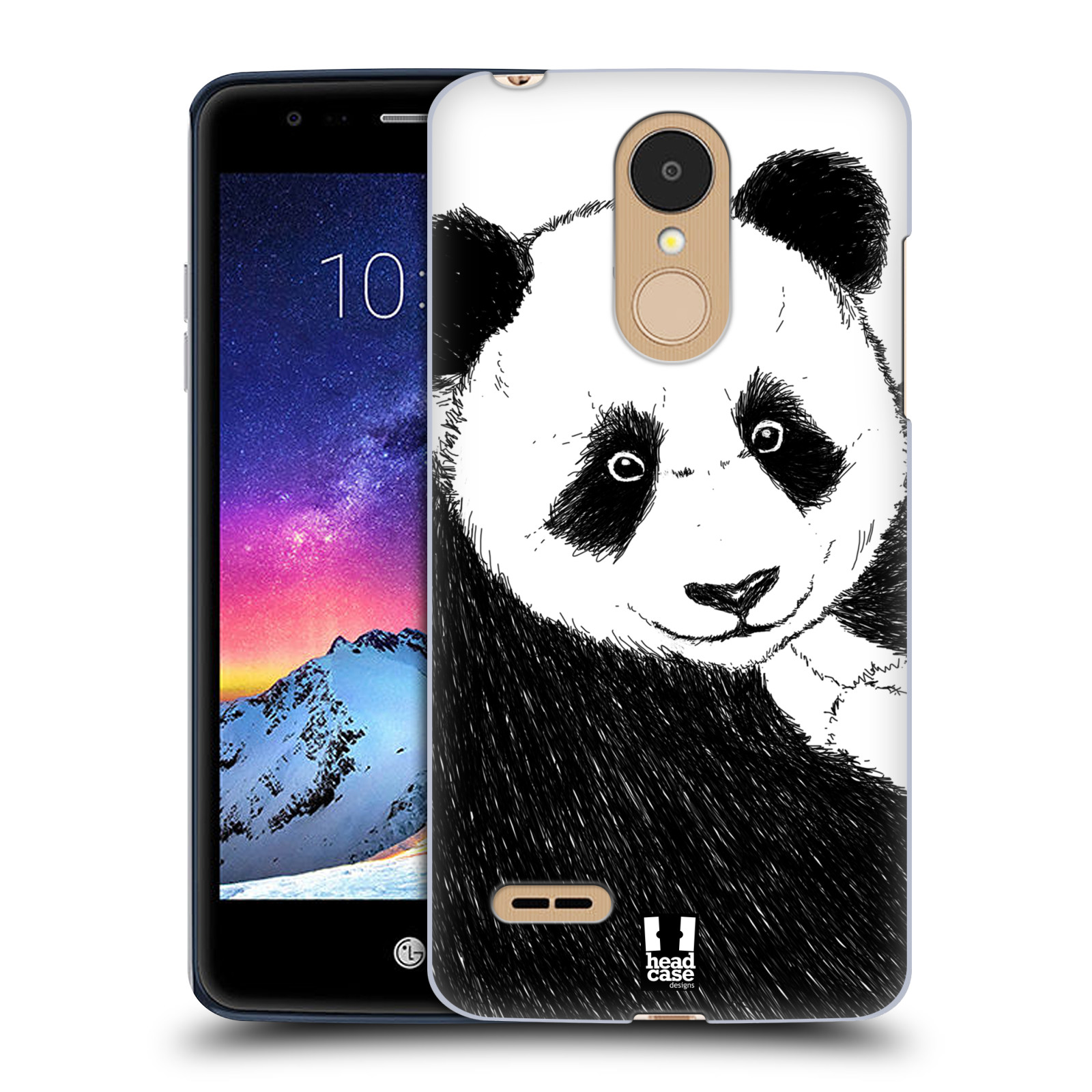 HEAD CASE plastový obal na mobil LG K9 / K8 2018 vzor Kreslená zvířátka černá a bílá panda