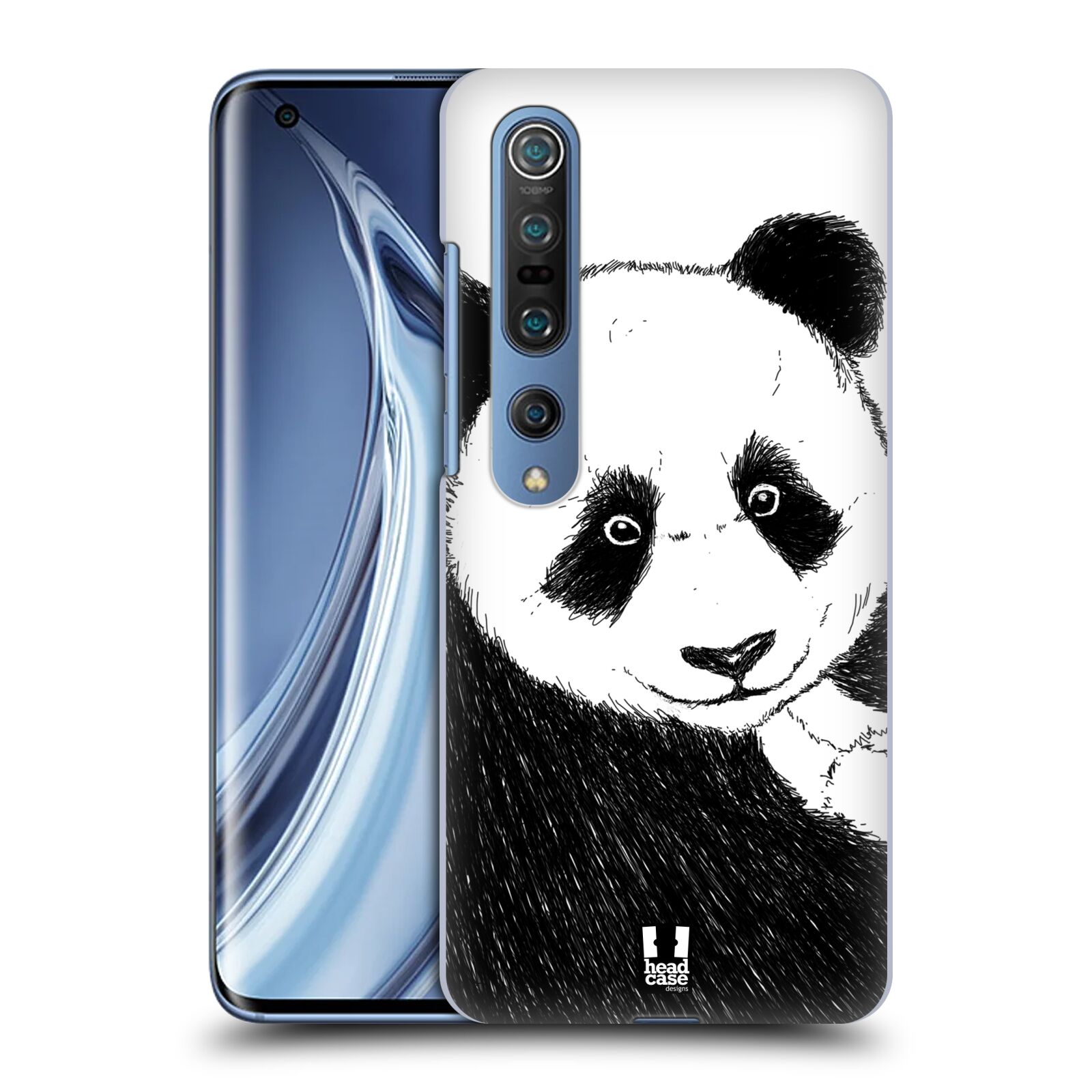 HEAD CASE plastový obal na mobil Xiaomi Mi 10 vzor Kreslená zvířátka černá a bílá panda