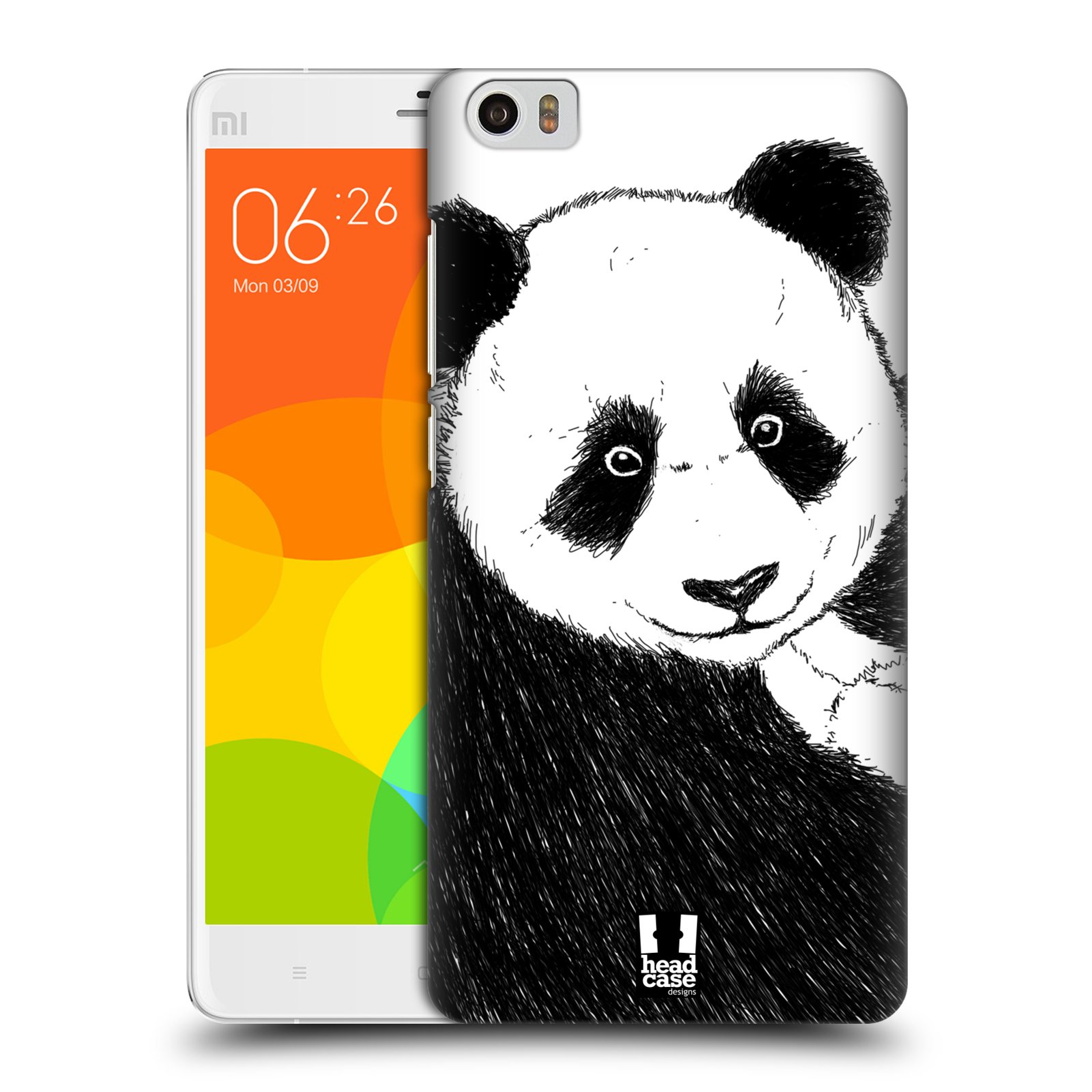 HEAD CASE pevný plastový obal na mobil XIAOMI Mi Note vzor Kreslená zvířátka černá a bílá panda