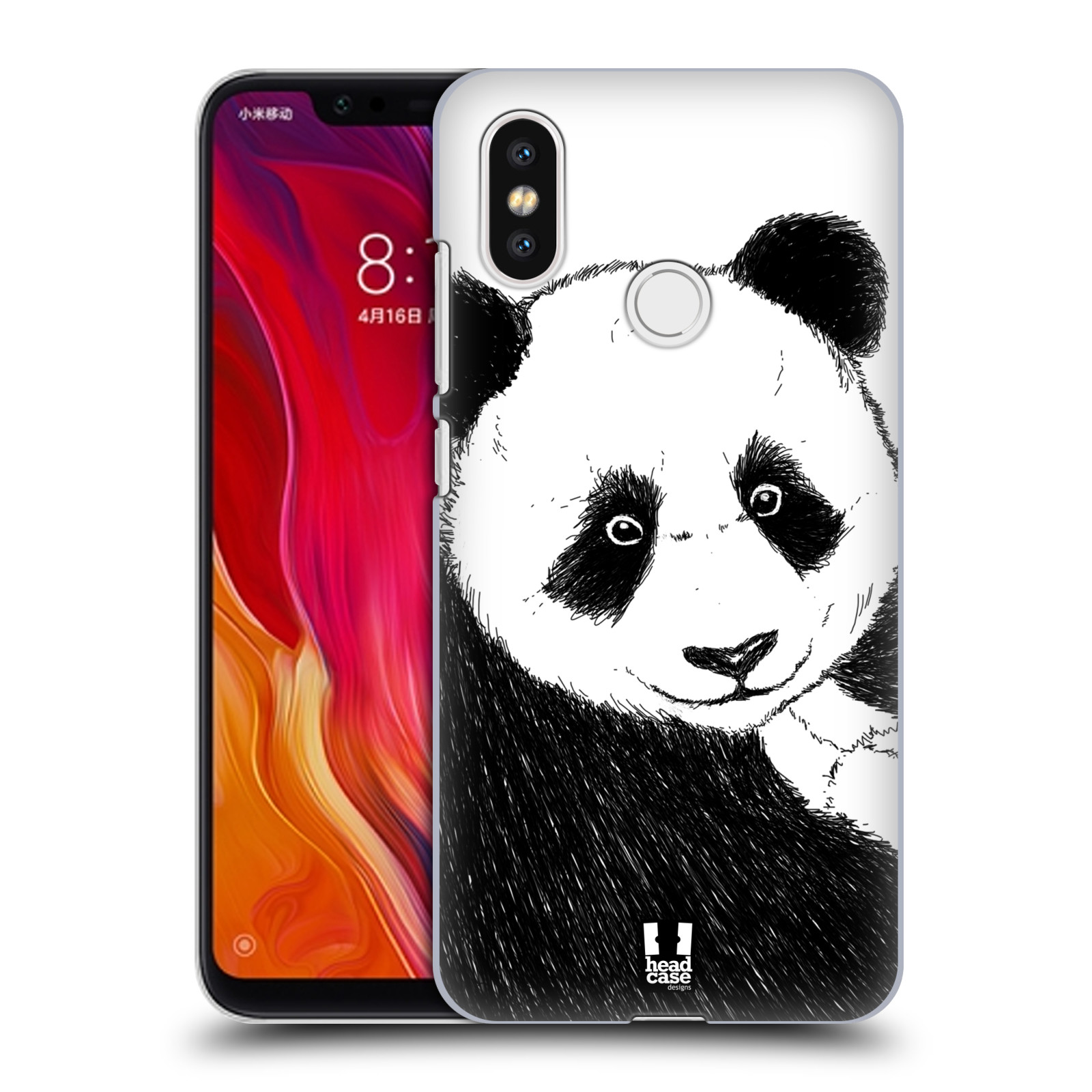 HEAD CASE plastový obal na mobil Xiaomi Mi 8 vzor Kreslená zvířátka černá a bílá panda