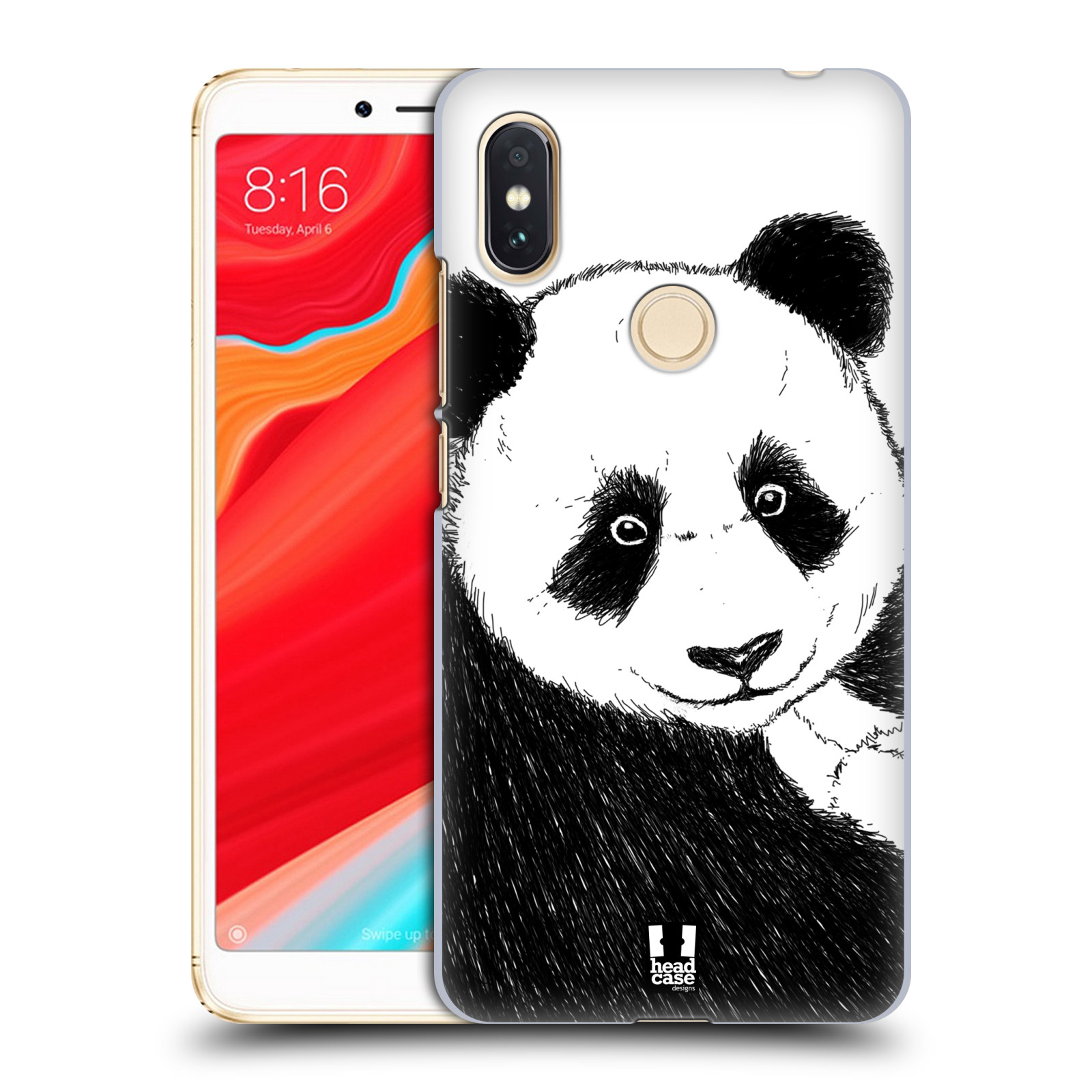 HEAD CASE plastový obal na mobil Xiaomi Redmi S2 vzor Kreslená zvířátka černá a bílá panda