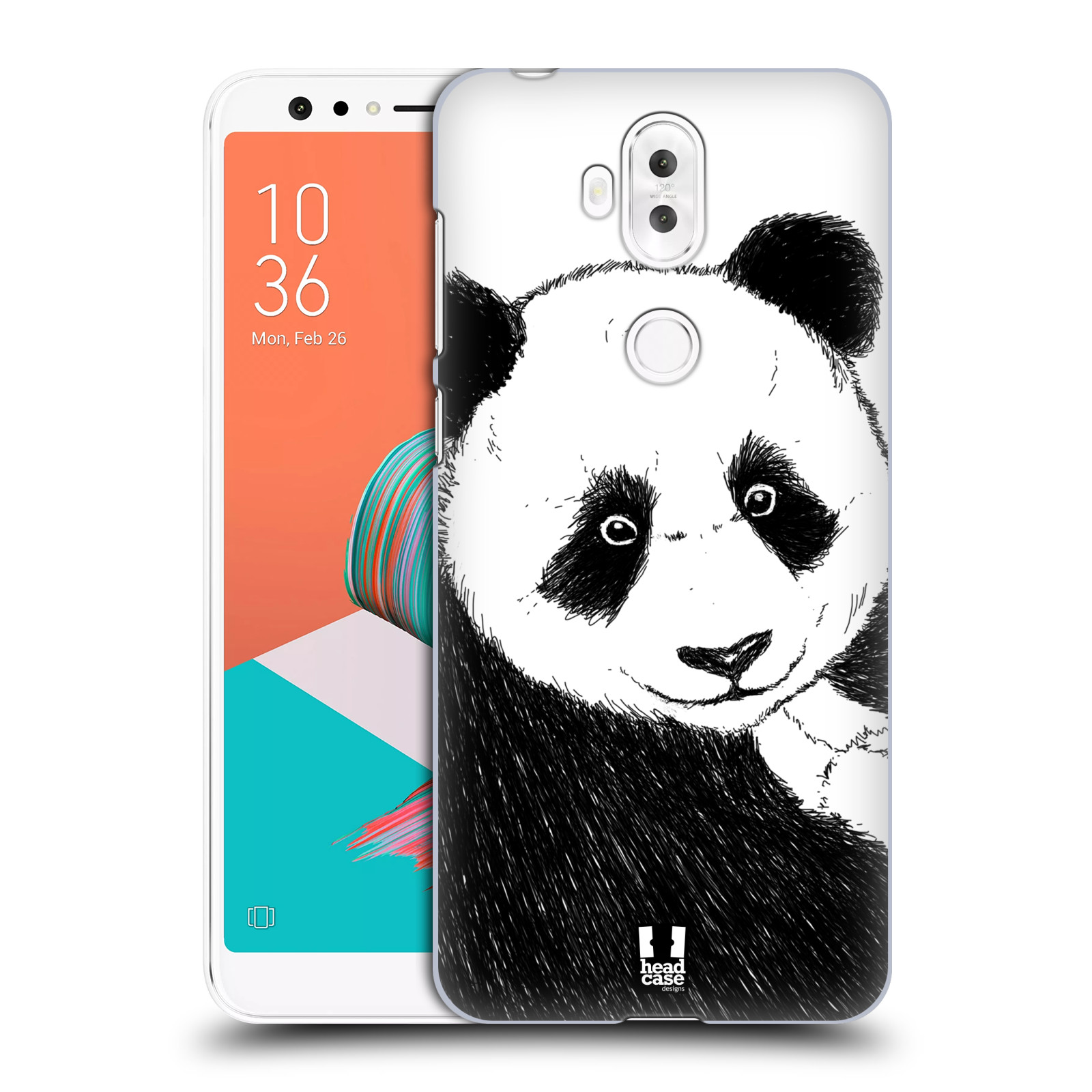 HEAD CASE plastový obal na mobil Asus Zenfone 5 LITE ZC600KL vzor Kreslená zvířátka černá a bílá panda