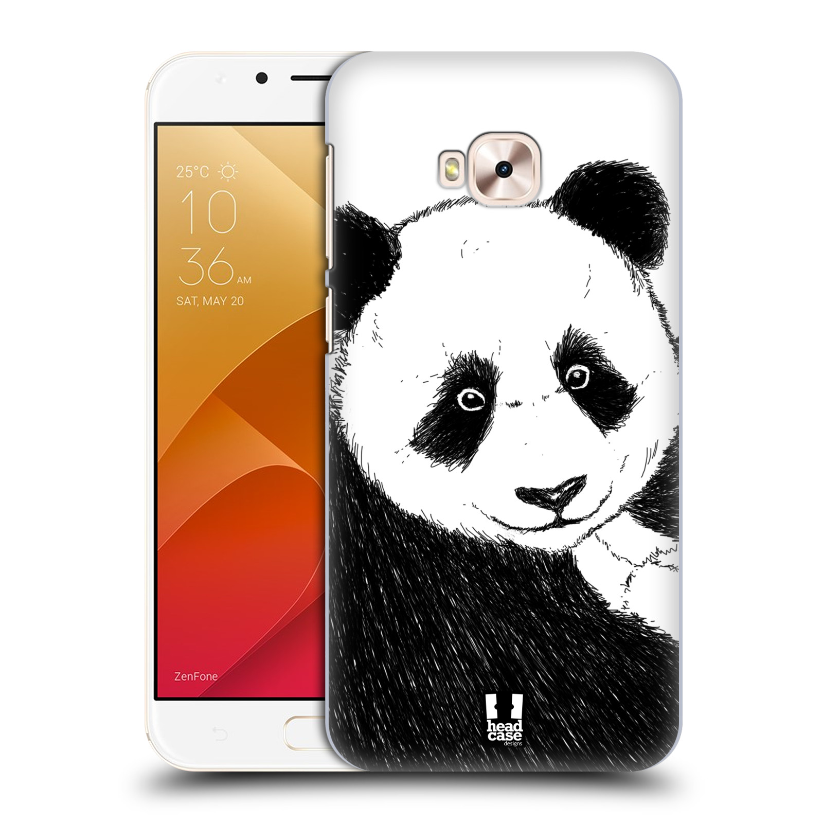 HEAD CASE plastový obal na mobil Asus Zenfone 4 Selfie Pro ZD552KL vzor Kreslená zvířátka černá a bílá panda