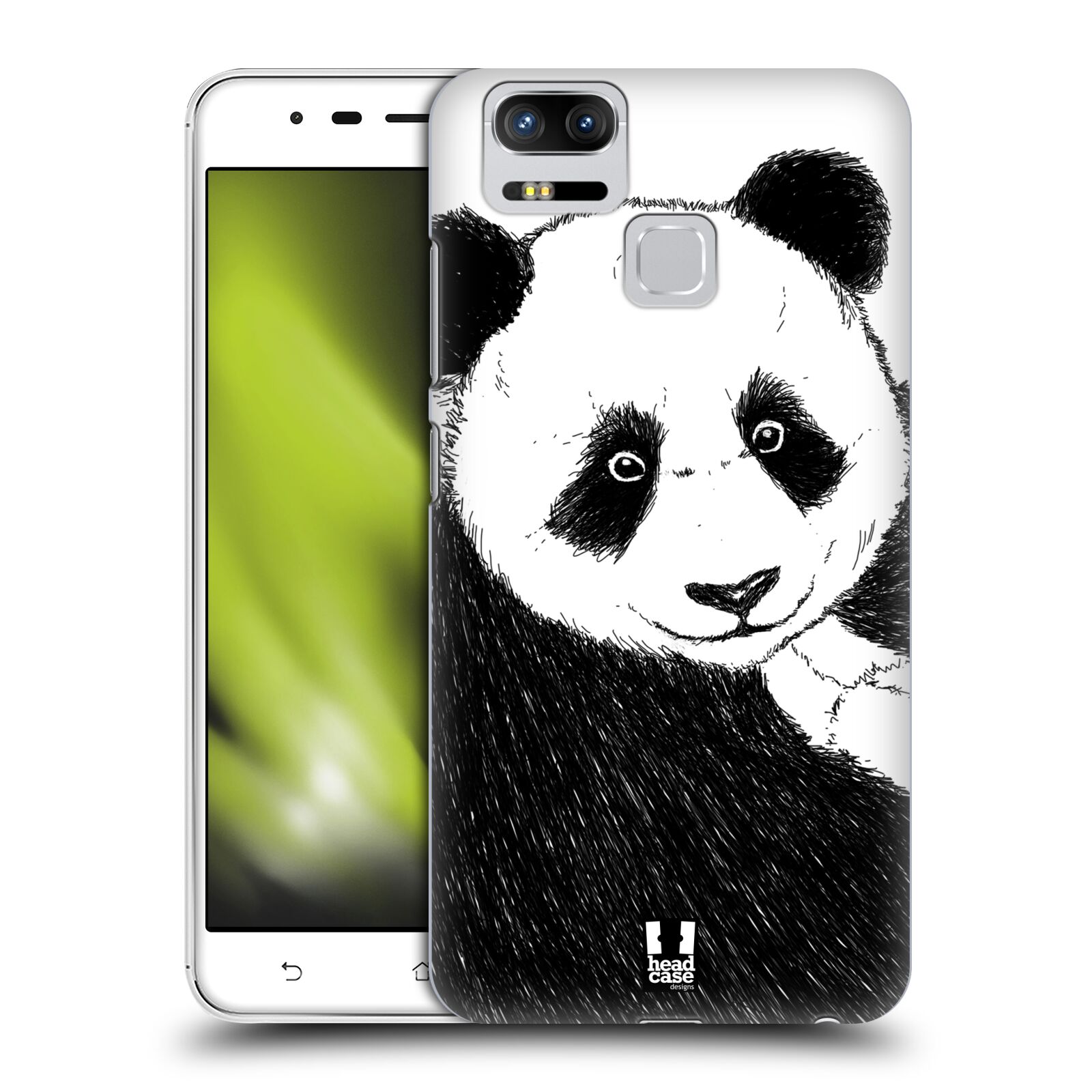 HEAD CASE plastový obal na mobil Asus Zenfone 3 Zoom ZE553KL vzor Kreslená zvířátka černá a bílá panda