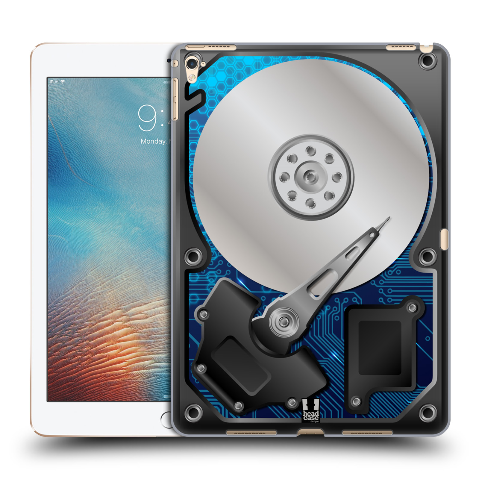 HEAD CASE DESIGNS HARD DISK DRIVES HARD BACK CASE FOR APPLE iPAD PRO 9.7