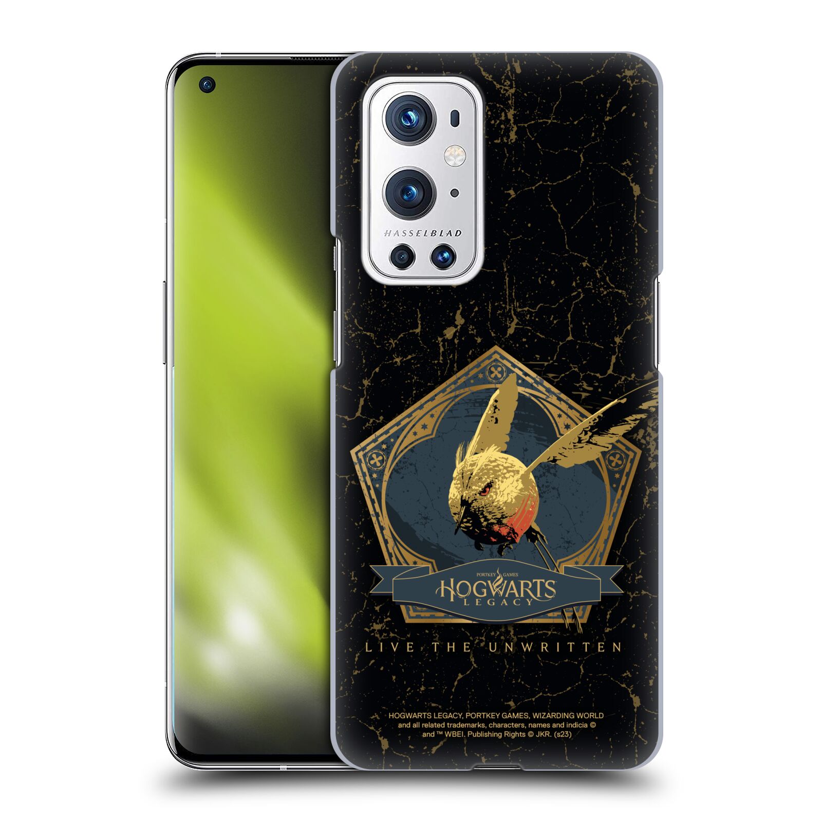 Obal na mobil OnePlus 9 PRO - HEAD CASE - Hogwarts Legacy - zlatý ptáček