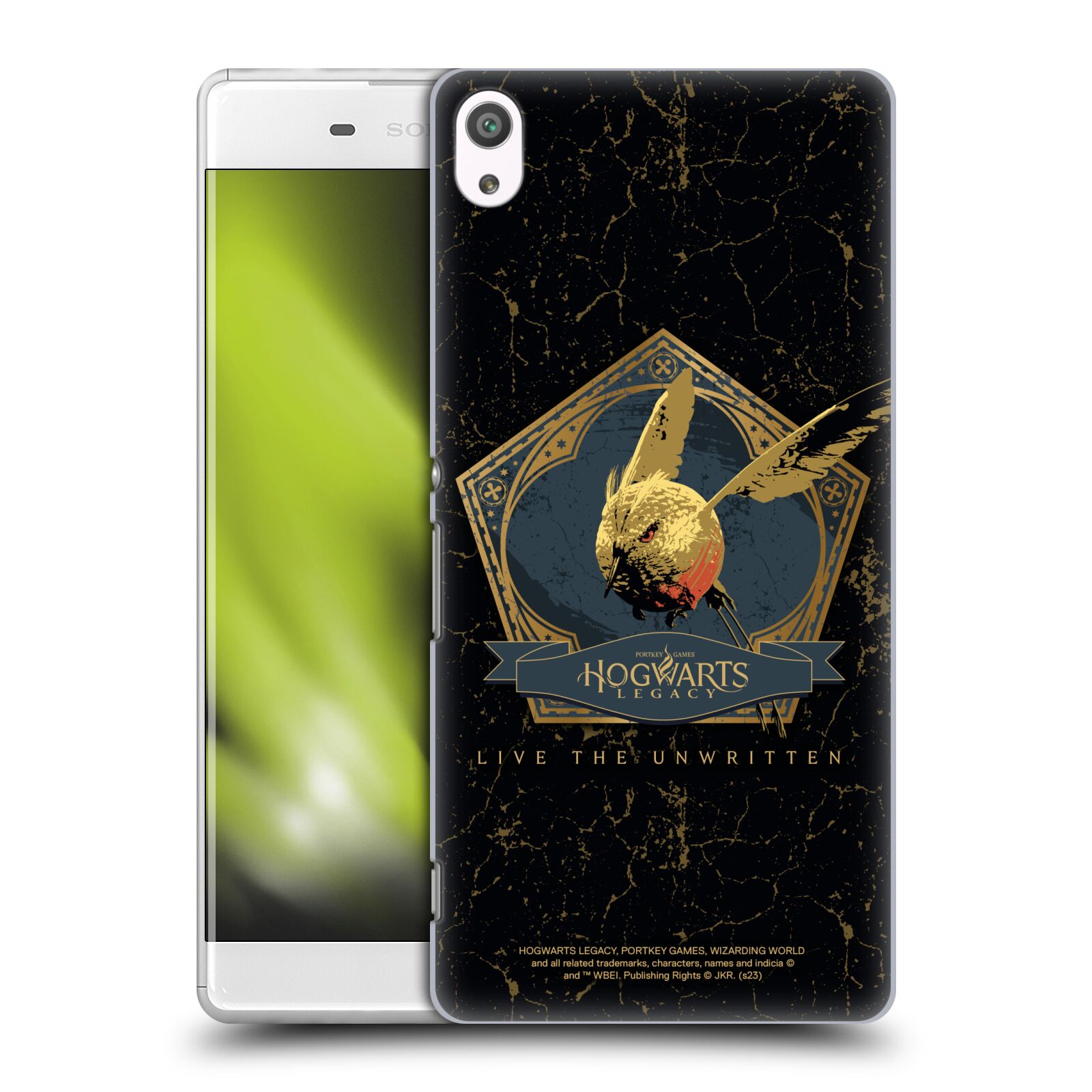 Obal na mobil Sony Xperia XA ULTRA - HEAD CASE - Hogwarts Legacy - zlatý ptáček