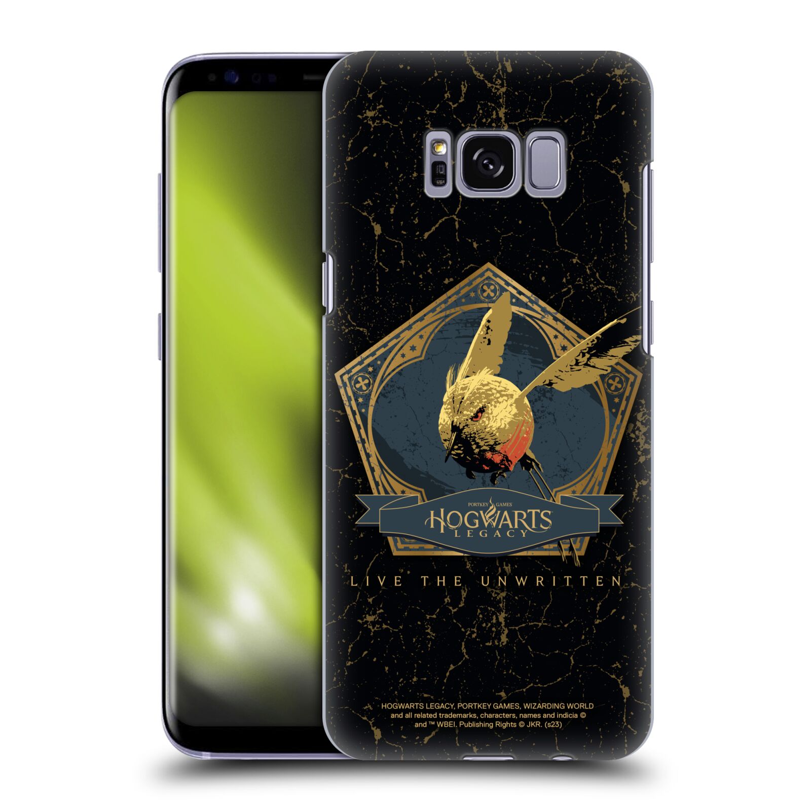 Obal na mobil Samsung Galaxy S8 - HEAD CASE - Hogwarts Legacy - zlatý ptáček