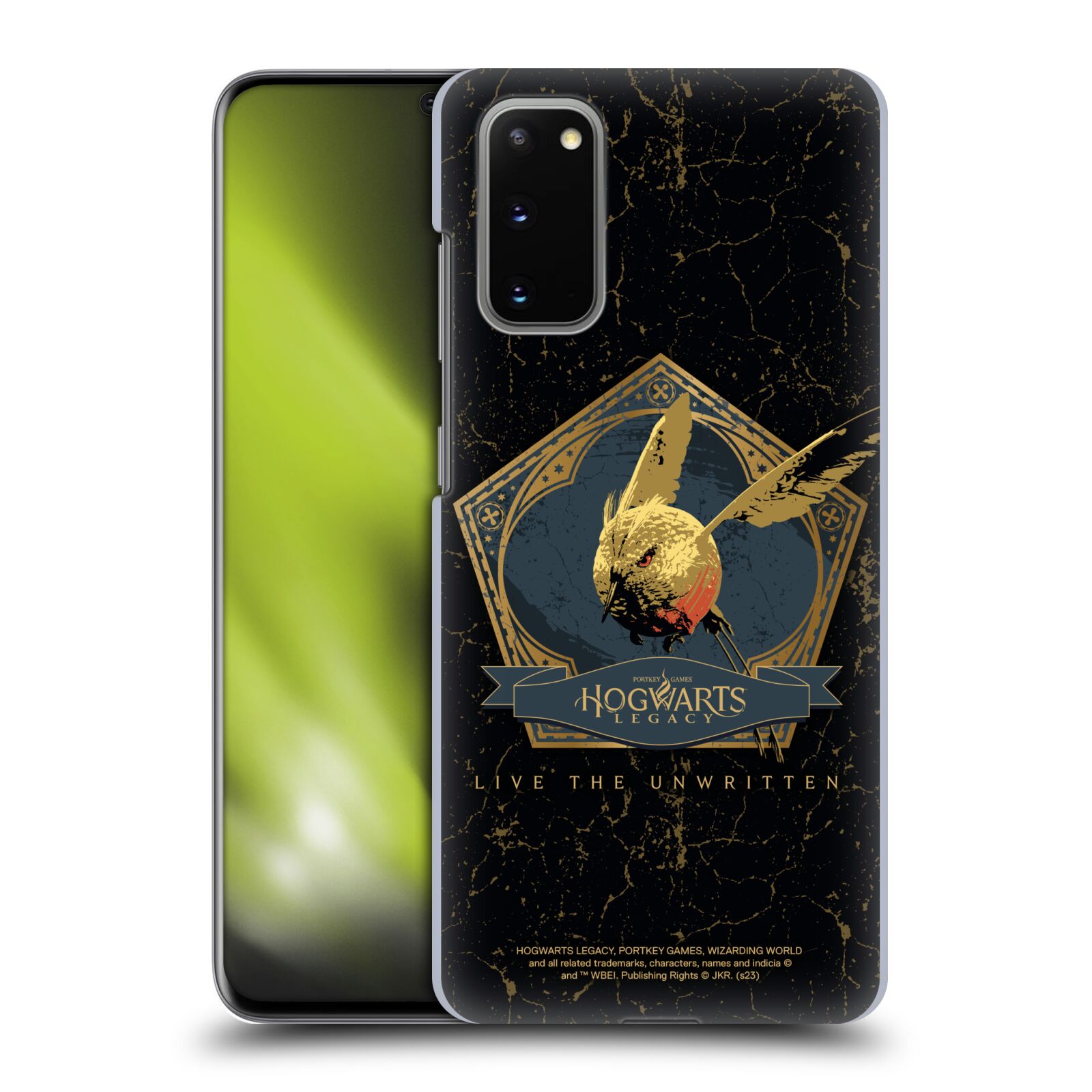 Obal na mobil Samsung Galaxy S20 - HEAD CASE - Hogwarts Legacy - zlatý ptáček