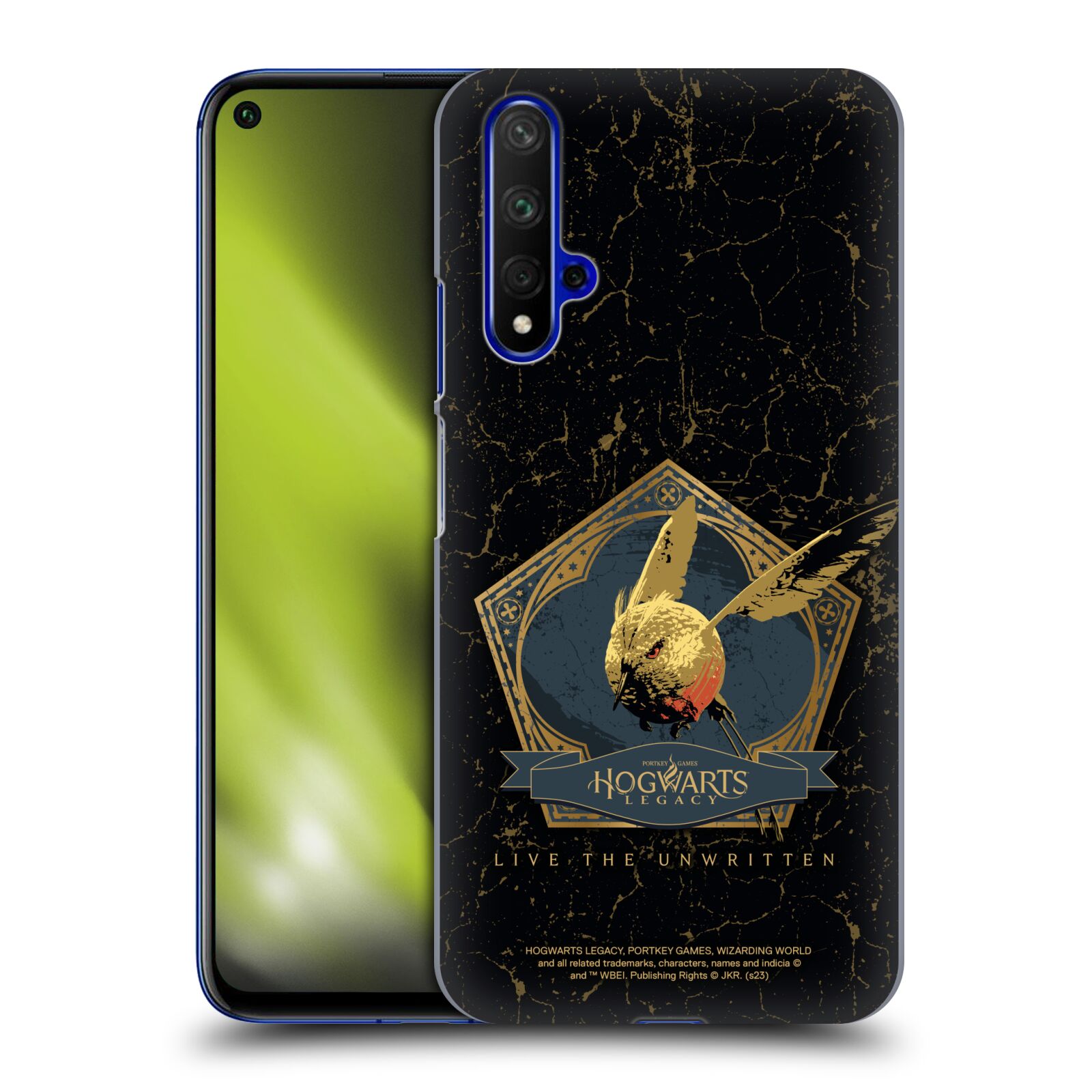 Obal na mobil HONOR 20 - HEAD CASE - Hogwarts Legacy - zlatý ptáček