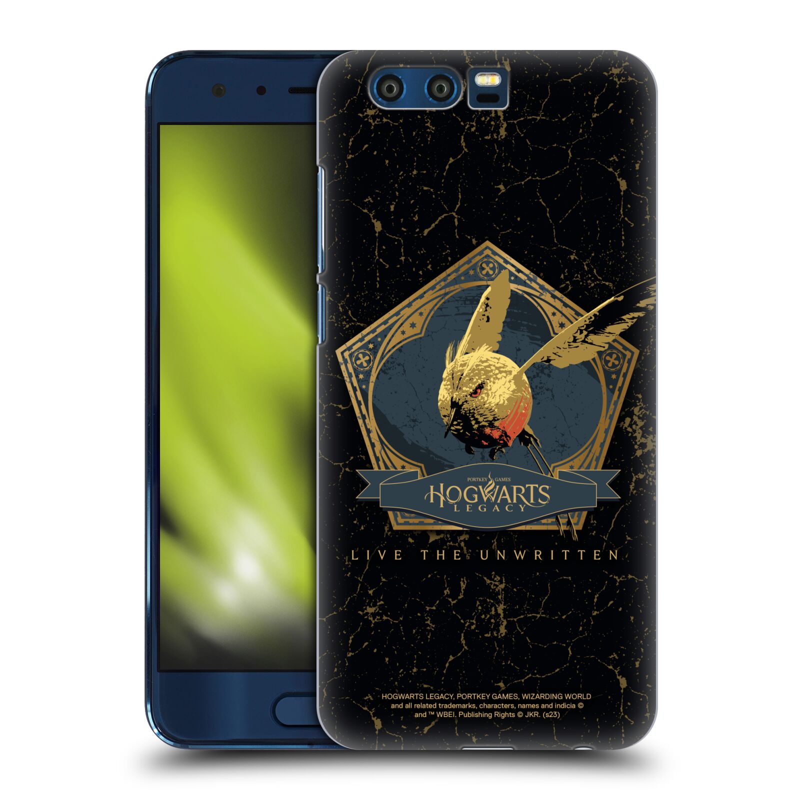 Obal na mobil HONOR 9 - HEAD CASE - Hogwarts Legacy - zlatý ptáček