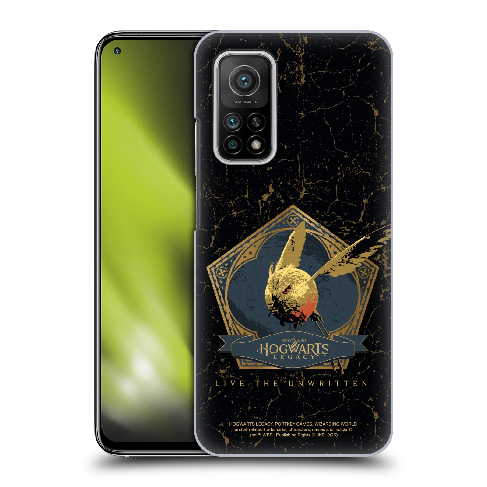 Obal na mobil Xiaomi  Mi 10T / Mi 10T PRO - HEAD CASE - Hogwarts Legacy - zlatý ptáček