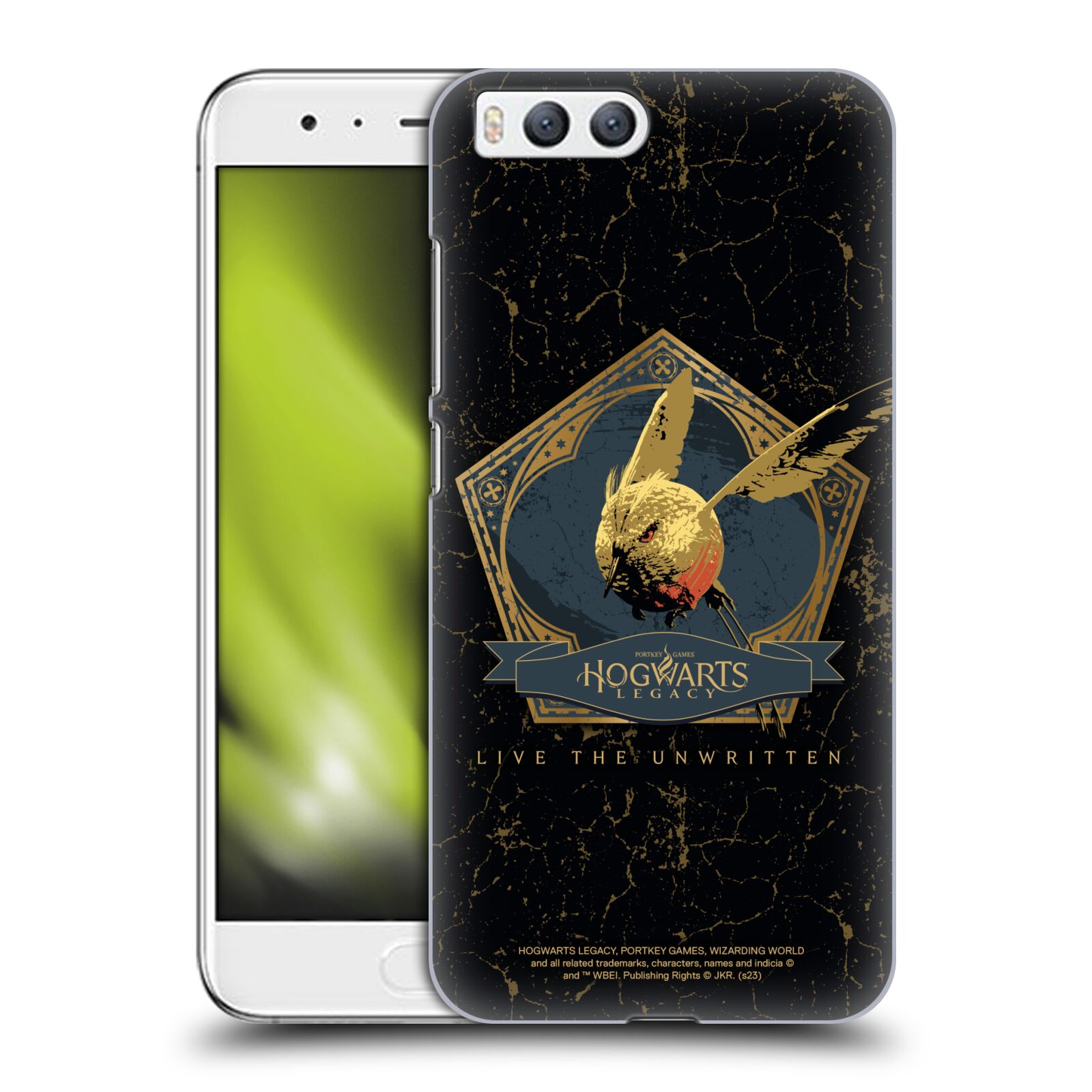 Obal na mobil Xiaomi MI6 - HEAD CASE - Hogwarts Legacy - zlatý ptáček