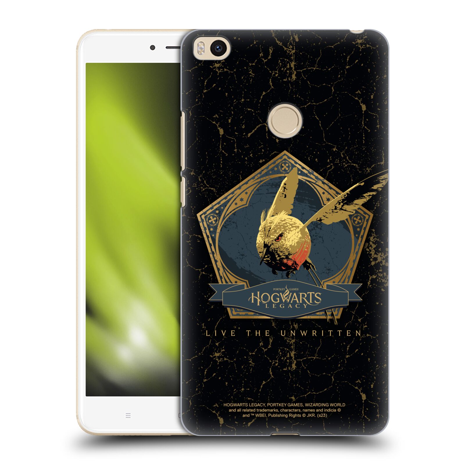 Obal na mobil Xiaomi Mi Max 2 - HEAD CASE - Hogwarts Legacy - zlatý ptáček