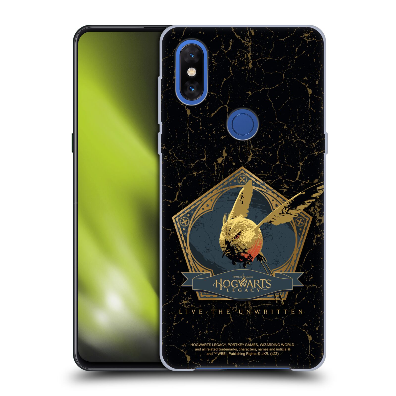 Obal na mobil Xiaomi Mi Mix 3 - HEAD CASE - Hogwarts Legacy - zlatý ptáček