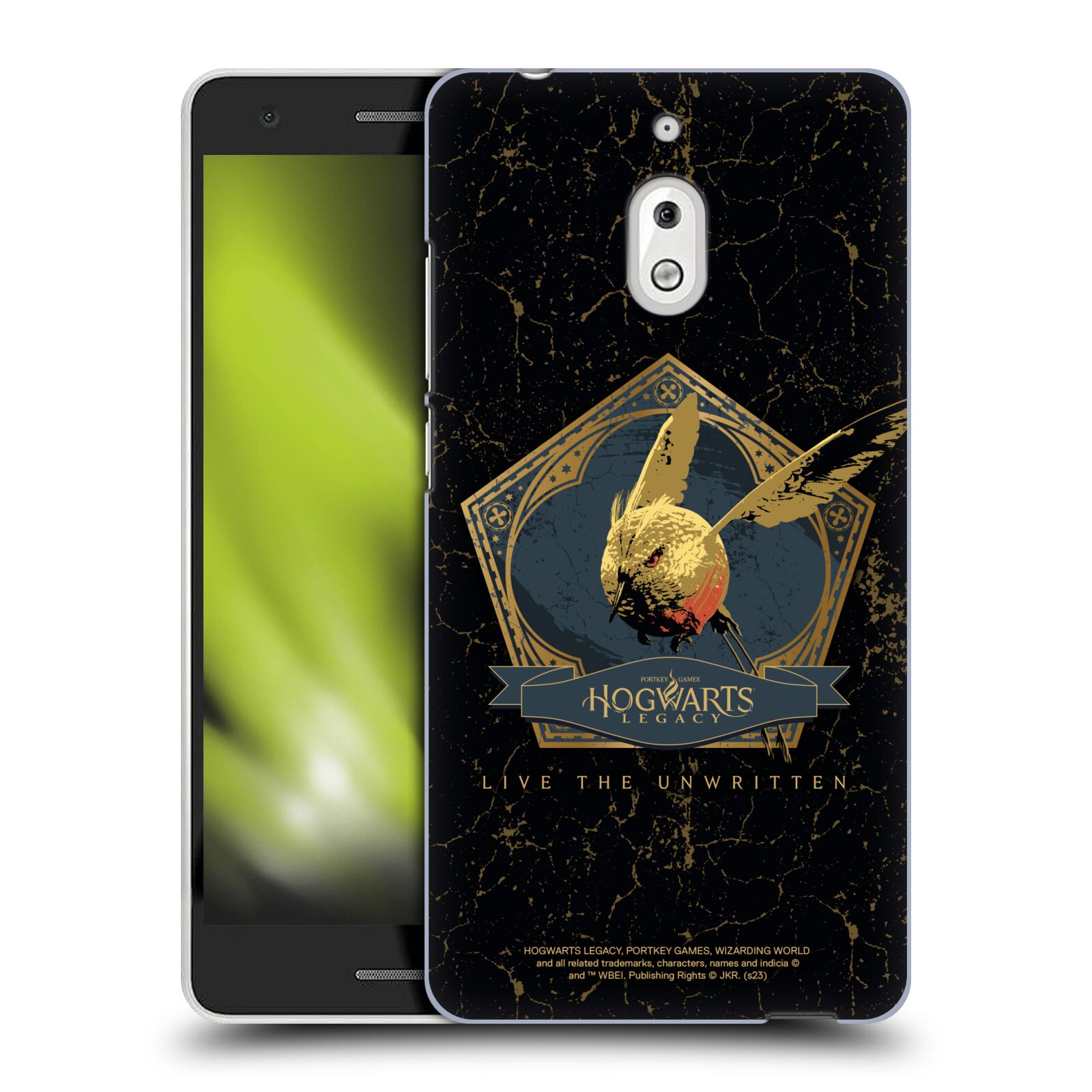 Obal na mobil Nokia 2.1 - HEAD CASE - Hogwarts Legacy - zlatý ptáček