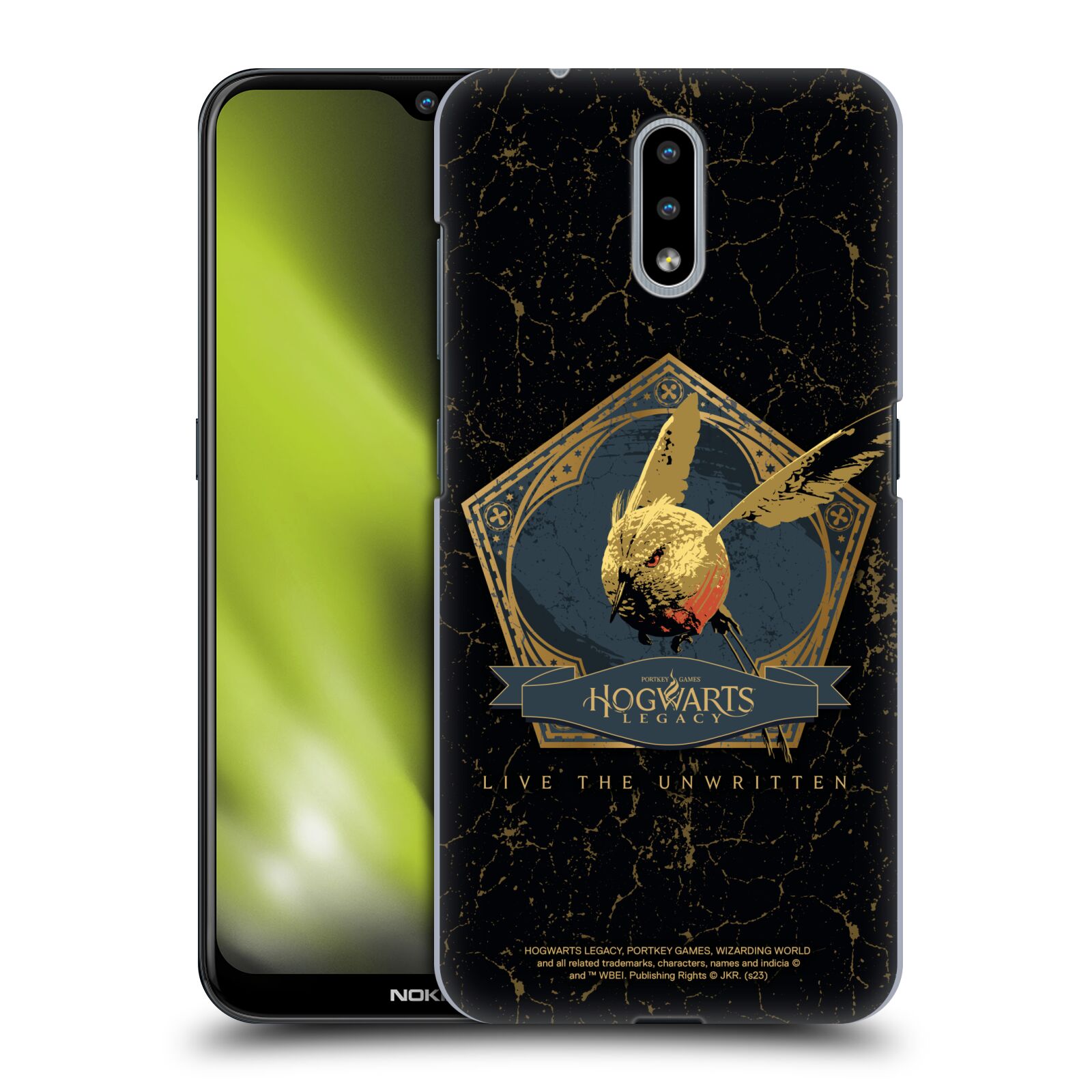 Obal na mobil Nokia 2.3 - HEAD CASE - Hogwarts Legacy - zlatý ptáček