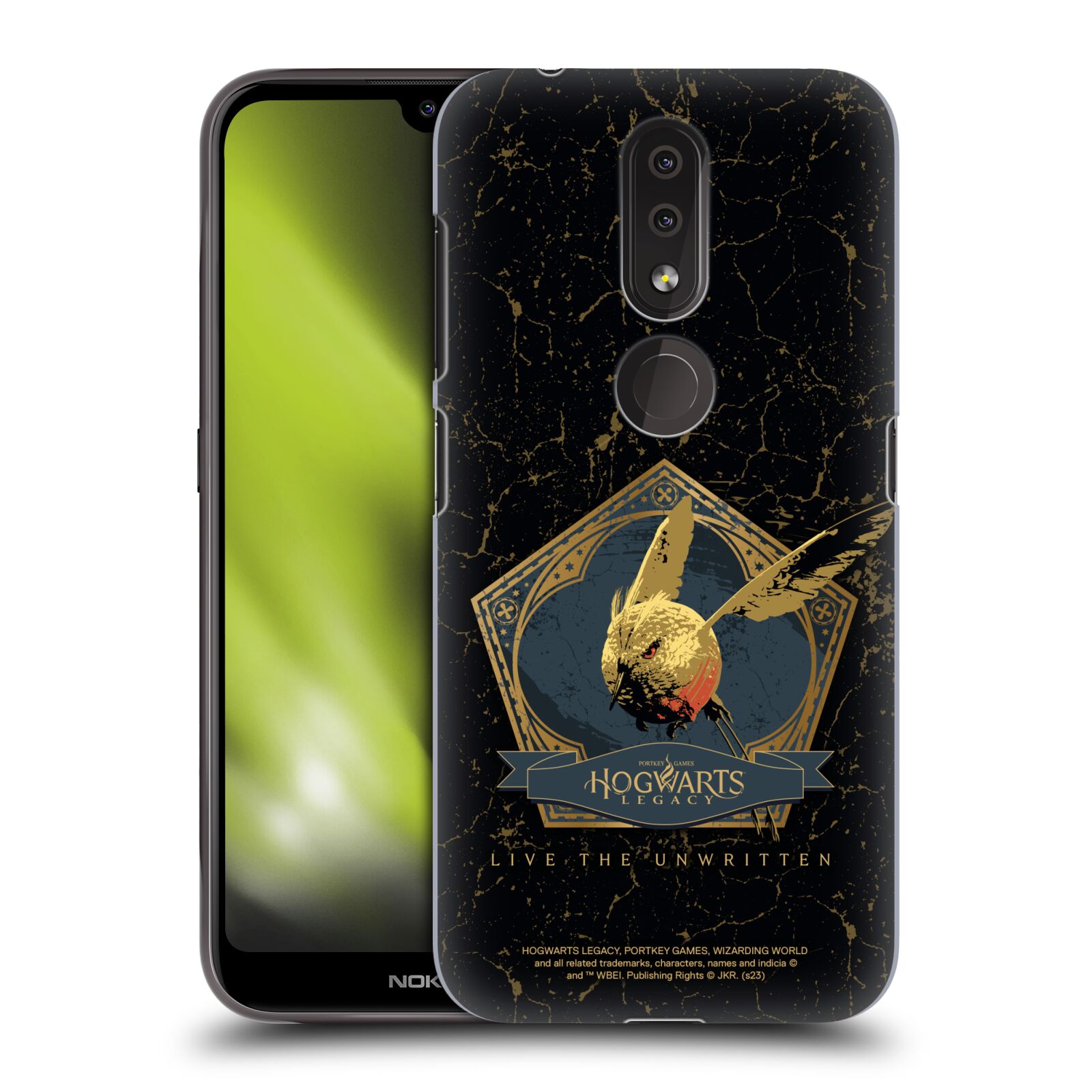 Obal na mobil Nokia 4.2 - HEAD CASE - Hogwarts Legacy - zlatý ptáček