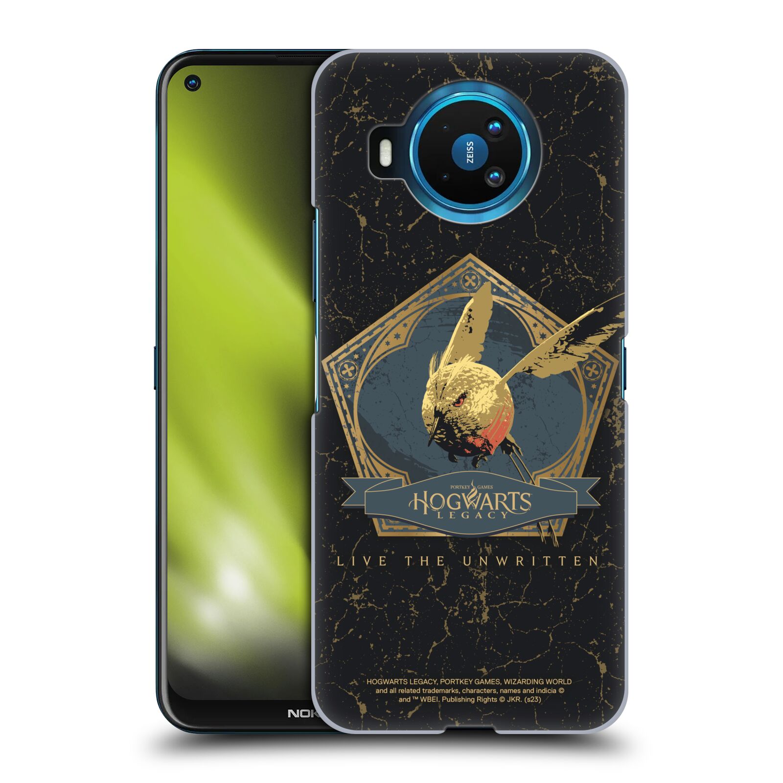 Obal na mobil NOKIA 8.3 - HEAD CASE - Hogwarts Legacy - zlatý ptáček