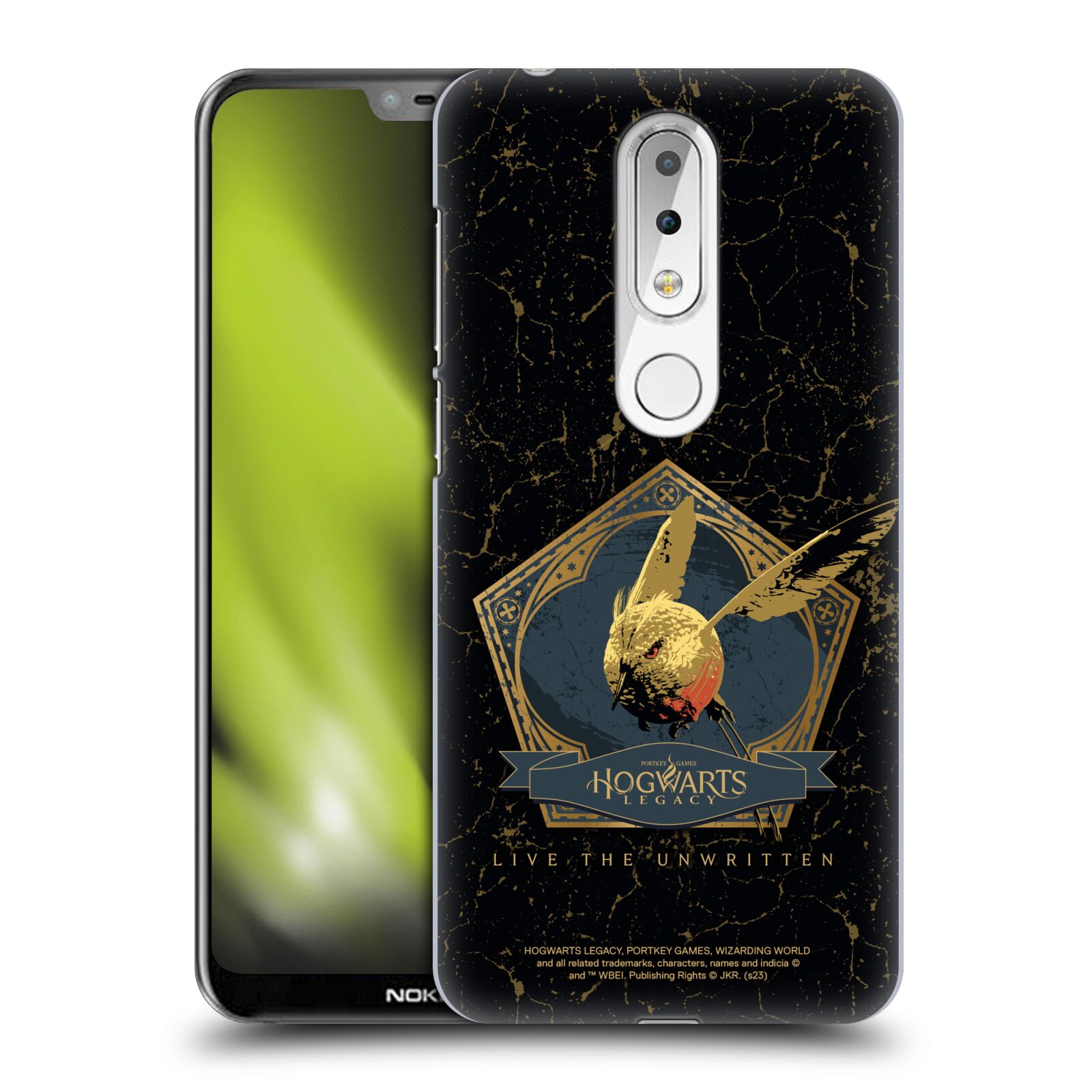 Obal na mobil Nokia 6.1 PLUS - HEAD CASE - Hogwarts Legacy - zlatý ptáček