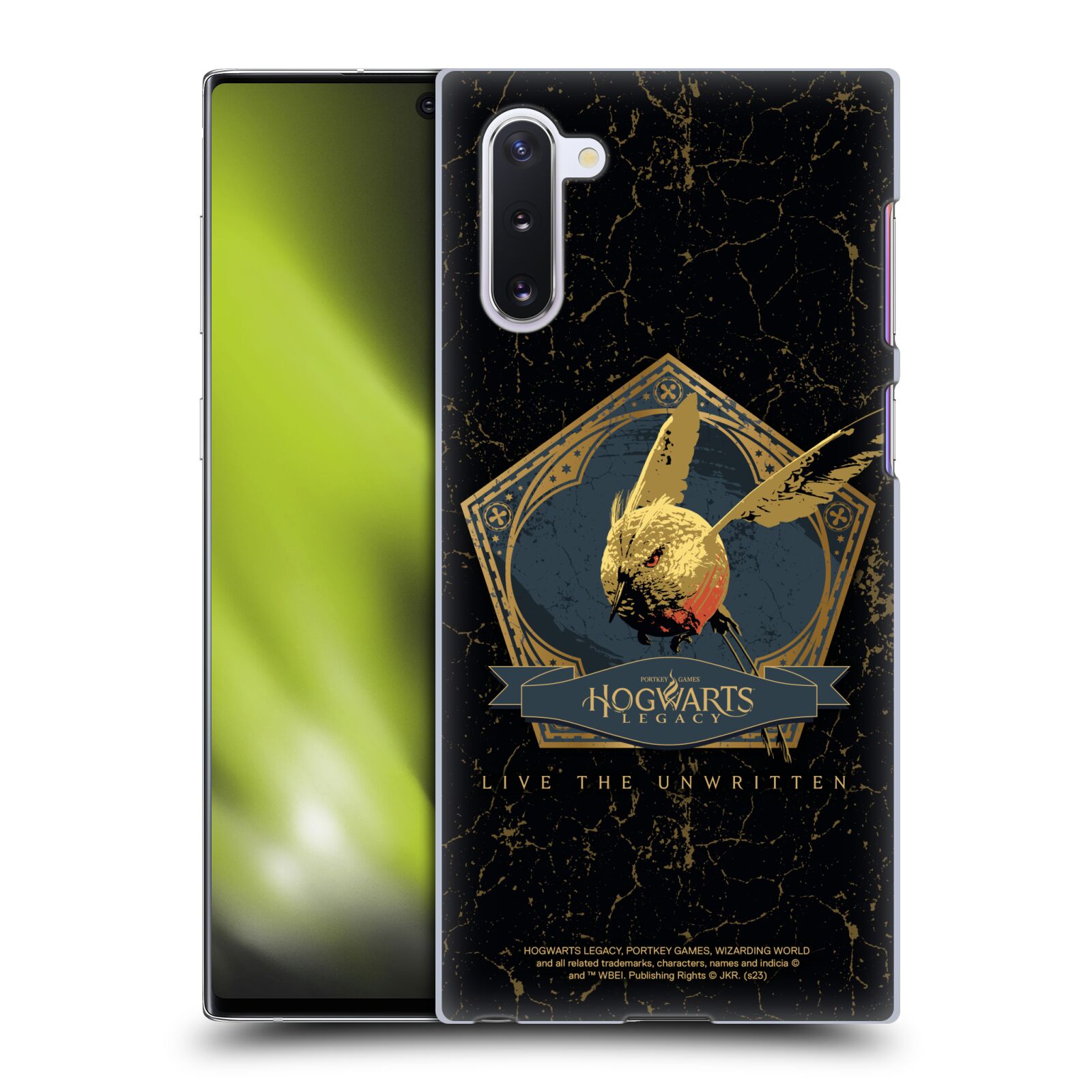 Obal na mobil Samsung Galaxy Note 10 - HEAD CASE - Hogwarts Legacy - zlatý ptáček