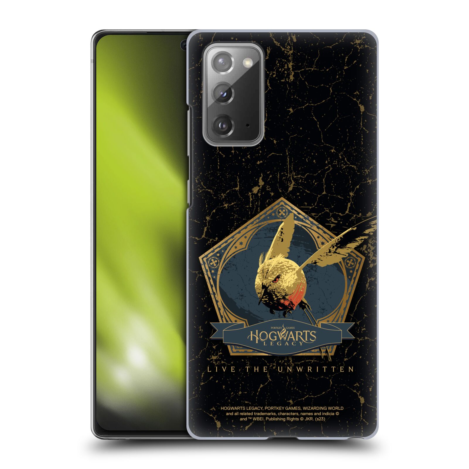 Obal na mobil Samsung Galaxy Note 20 - HEAD CASE - Hogwarts Legacy - zlatý ptáček